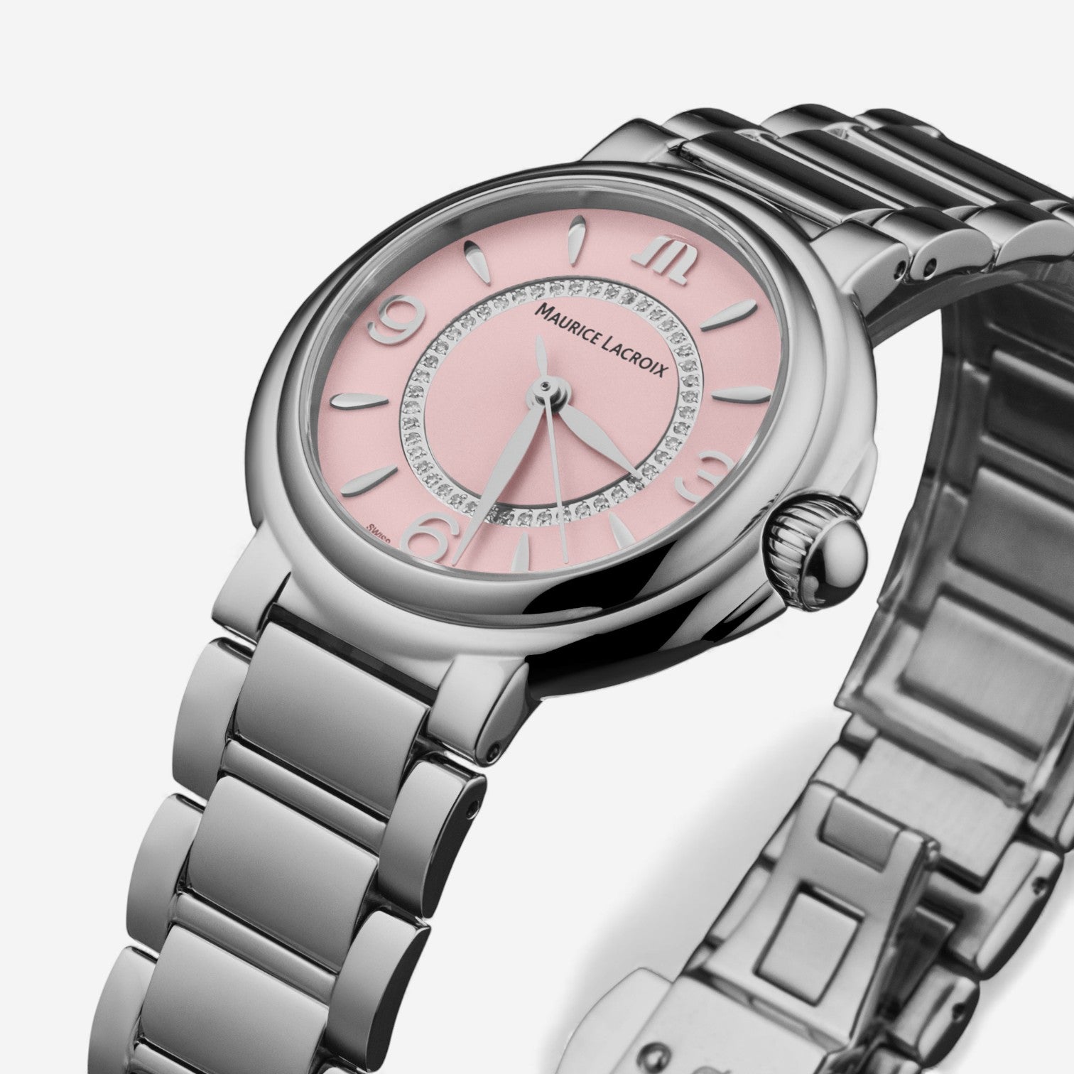Maurice Lacroix Fiaba Stainless Steel Diamond Quartz Ladies Watch FA1104-SS002-F20-1 — view 2