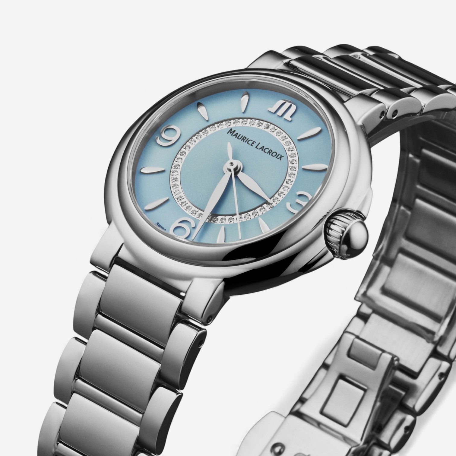 Maurice Lacroix Fiaba Stainless Steel Diamond Quartz Ladies Watch FA1104-SS002-E20-1 — view 2