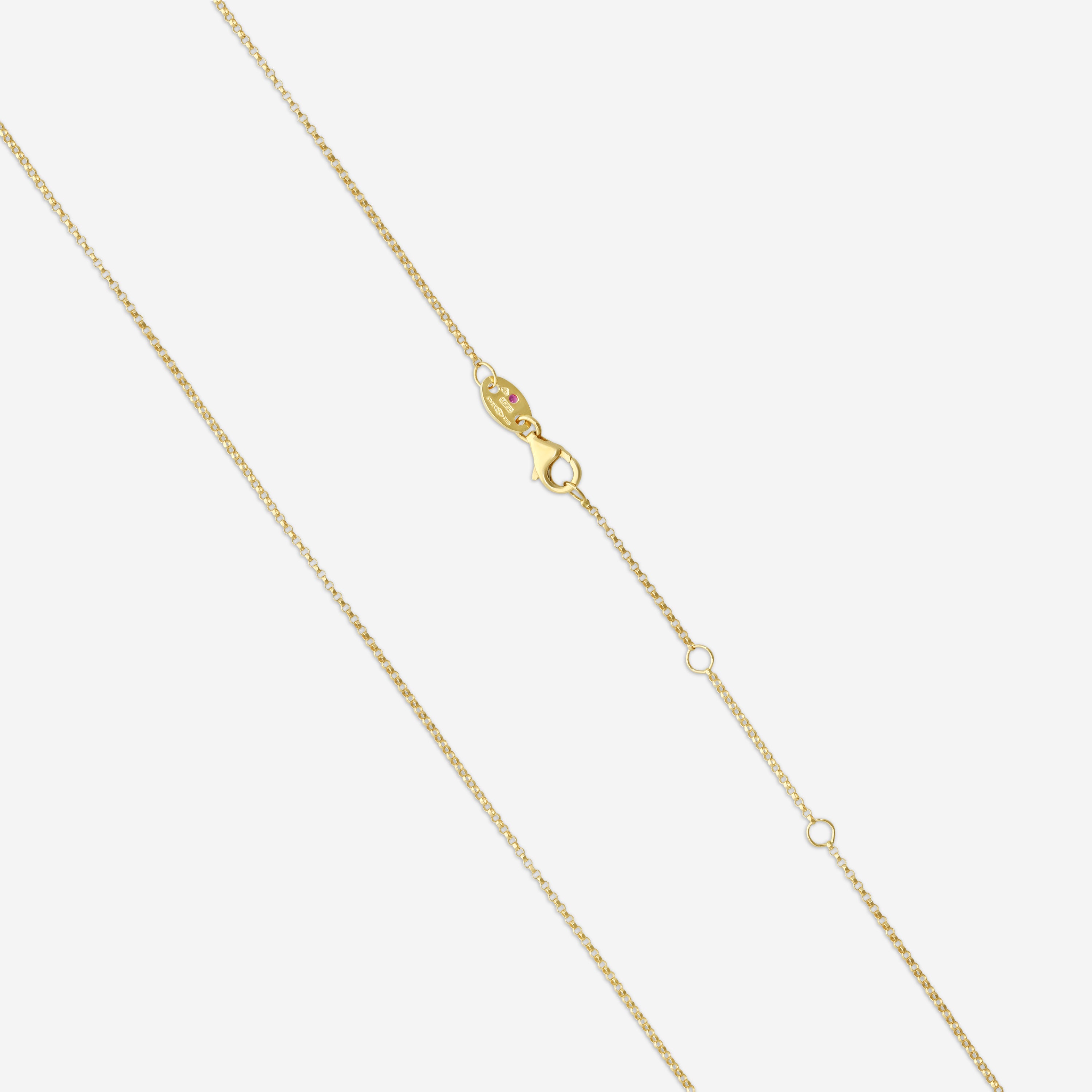 Roberto Coin 18K Yellow Gold Diamond Small Heart Pendant Necklace 7773504AYCHX — view 3