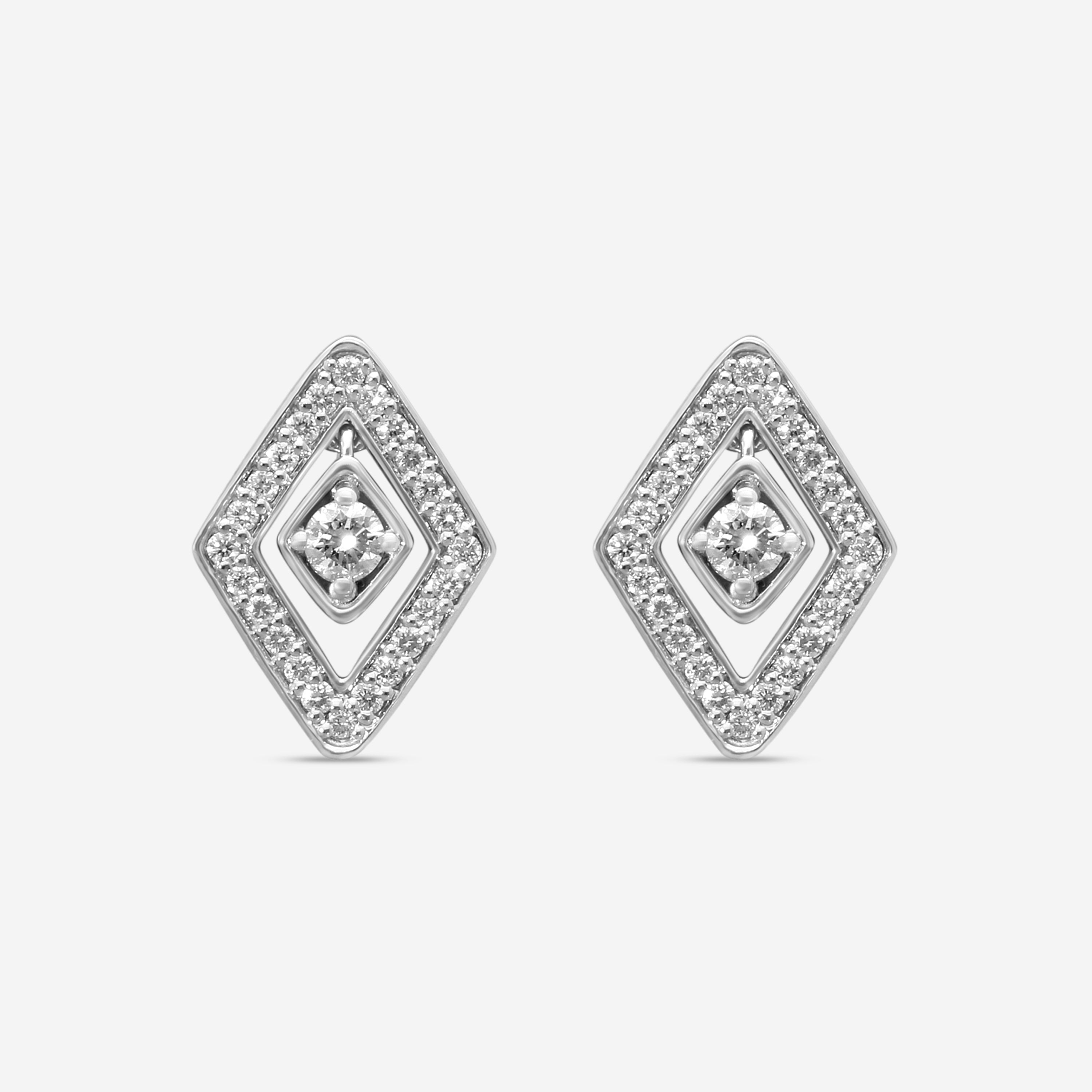 Roberto Coin 18K White Gold Diamond Stud Earrings 111481AWERX0