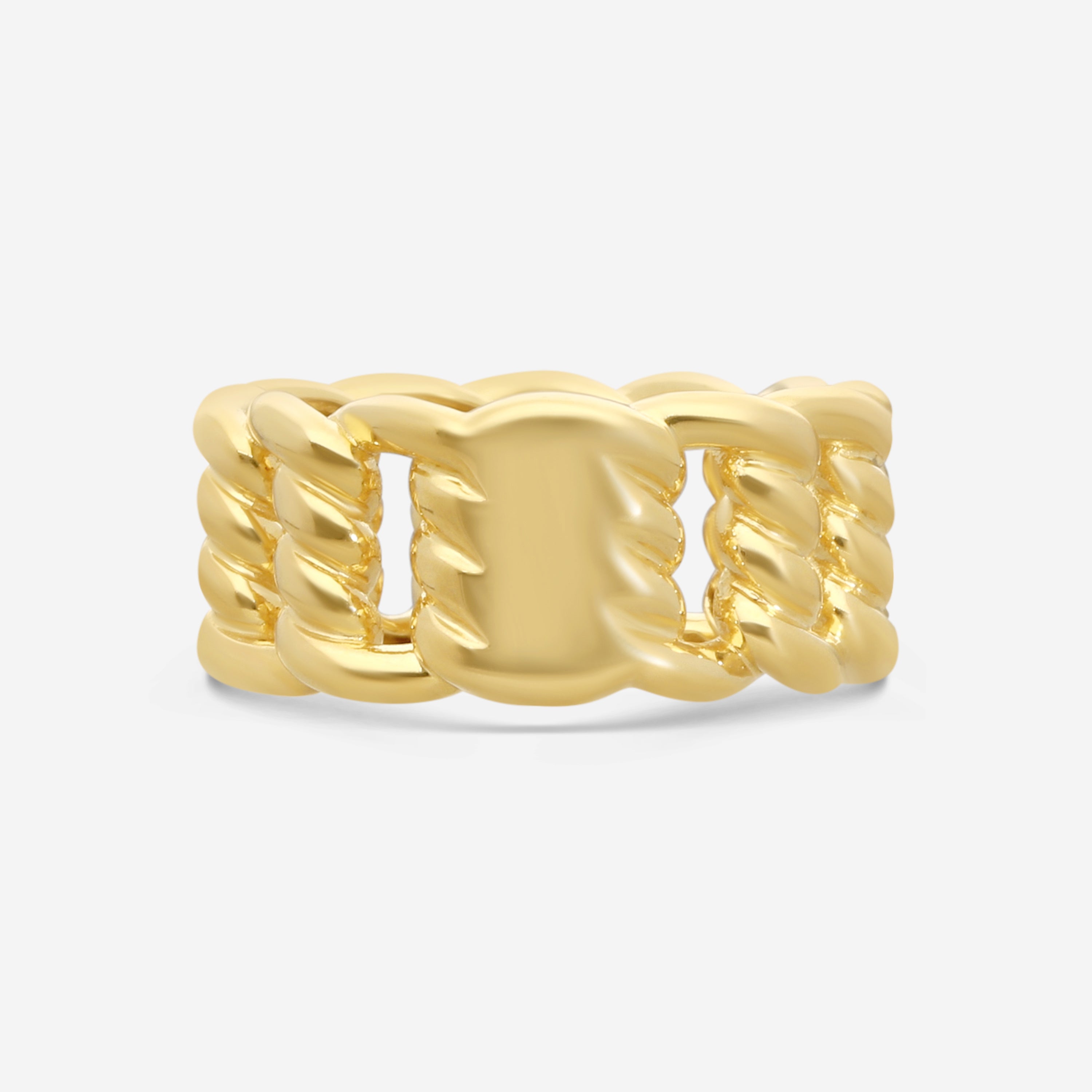 Roberto Coin 18K Yellow Gold Diamond Band Ring Sz. 7 7773242AY70X — view 3