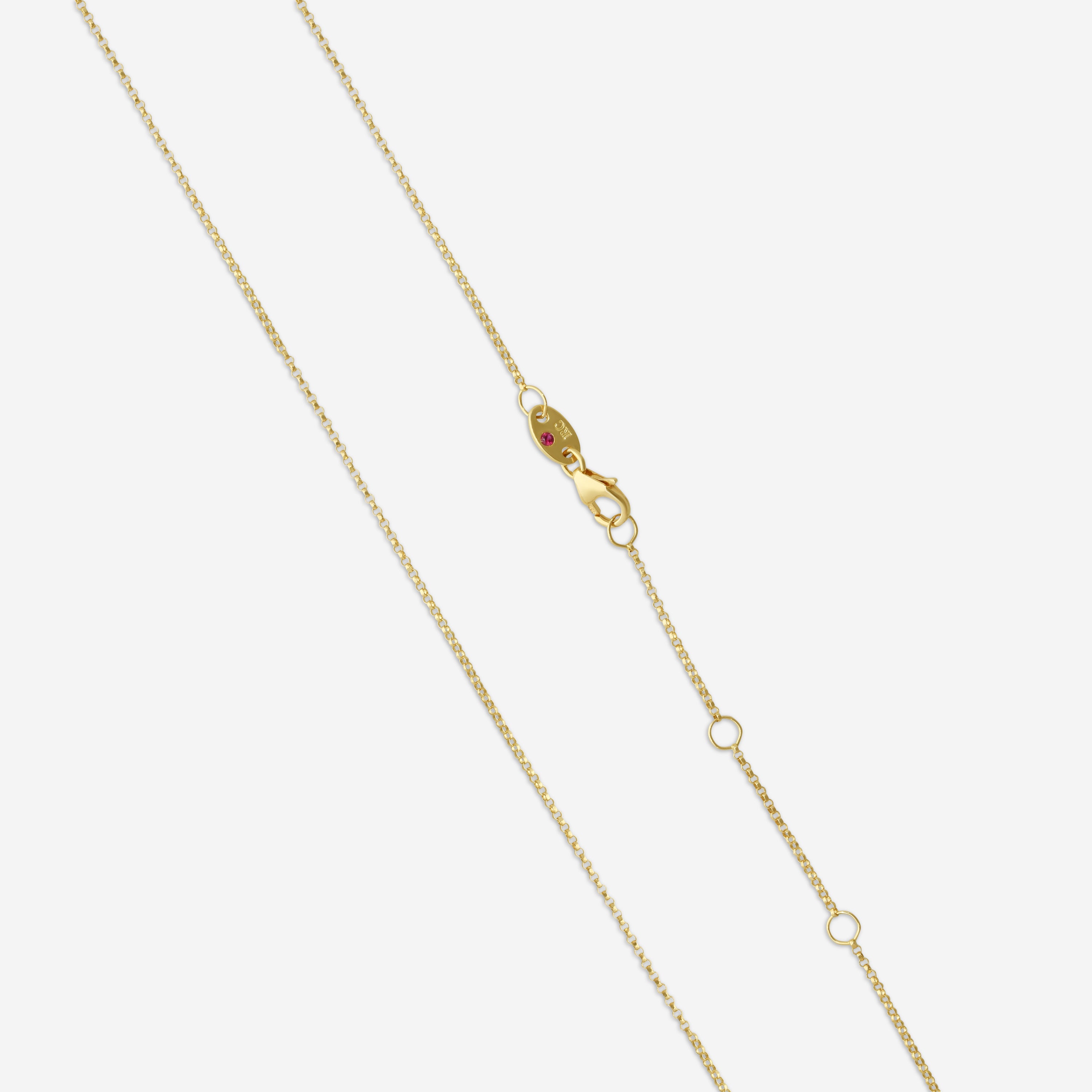 Roberto Coin 18K Yellow Gold Diamond Medium Heart Pendant Necklace 7773505AYCHX — view 3
