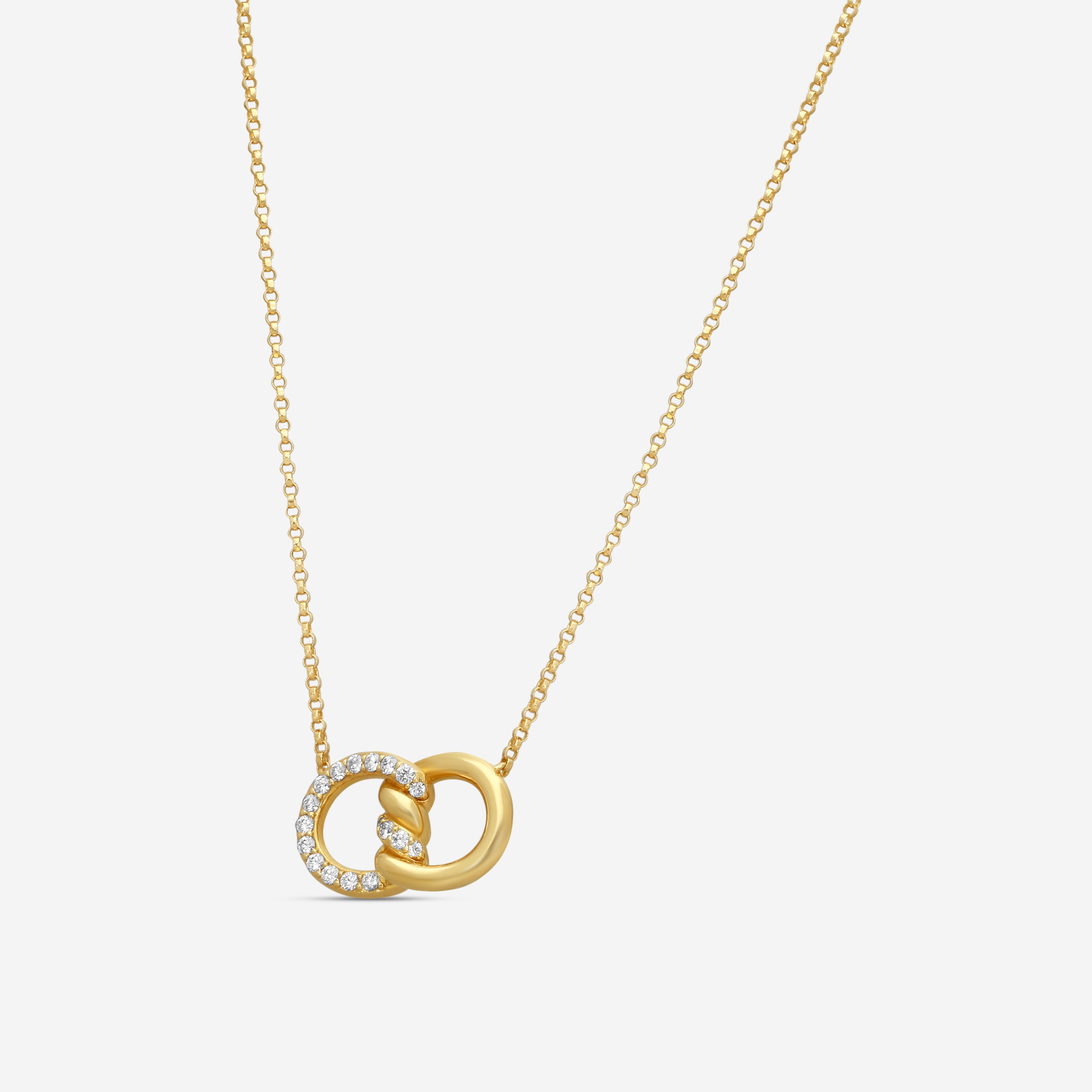 Roberto Coin 18K Yellow Gold Diamond Pendant Necklace 7773242AYCHX — view 2