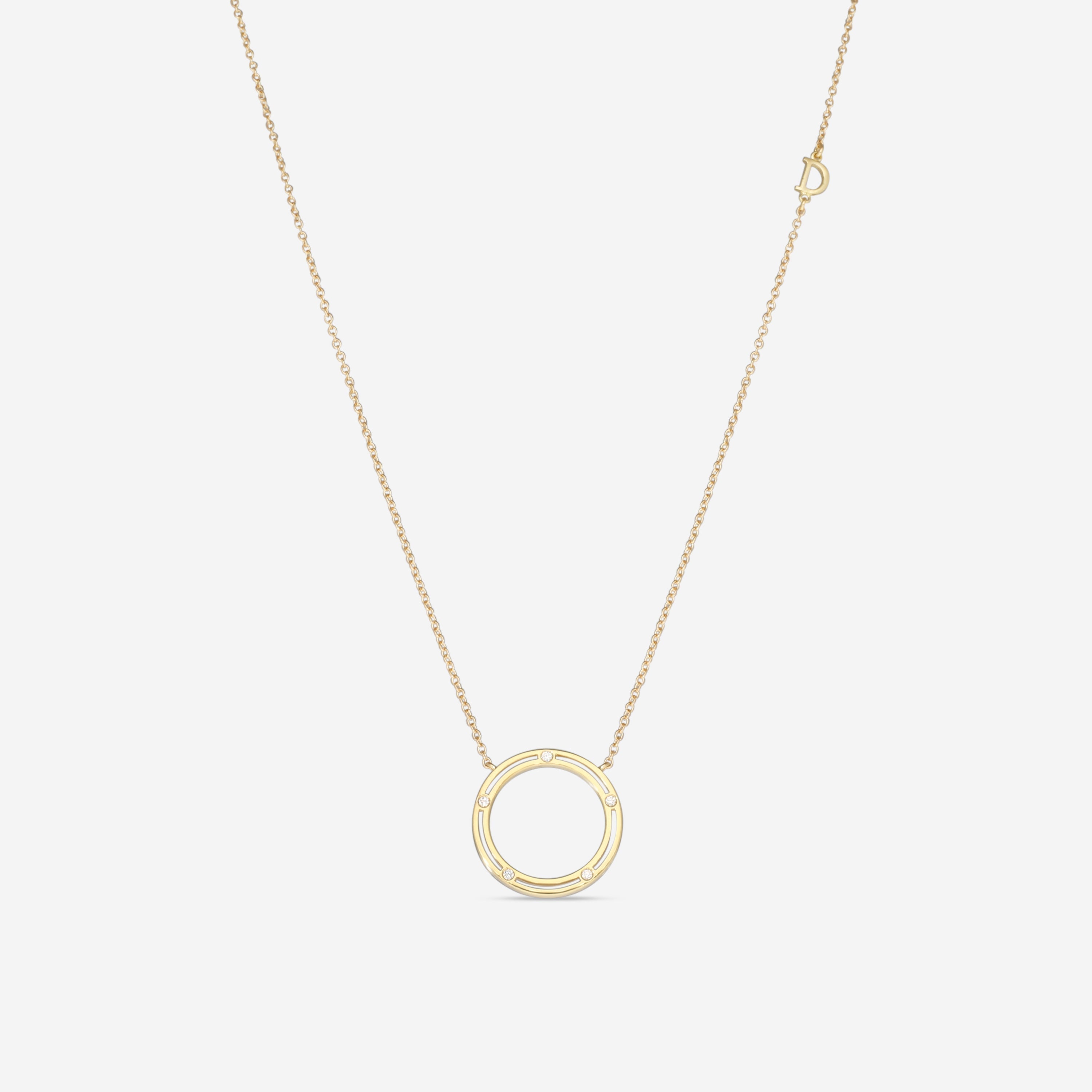 Damiani D. Side 18K Yellow Gold Diamond Rope Necklace 20087269
