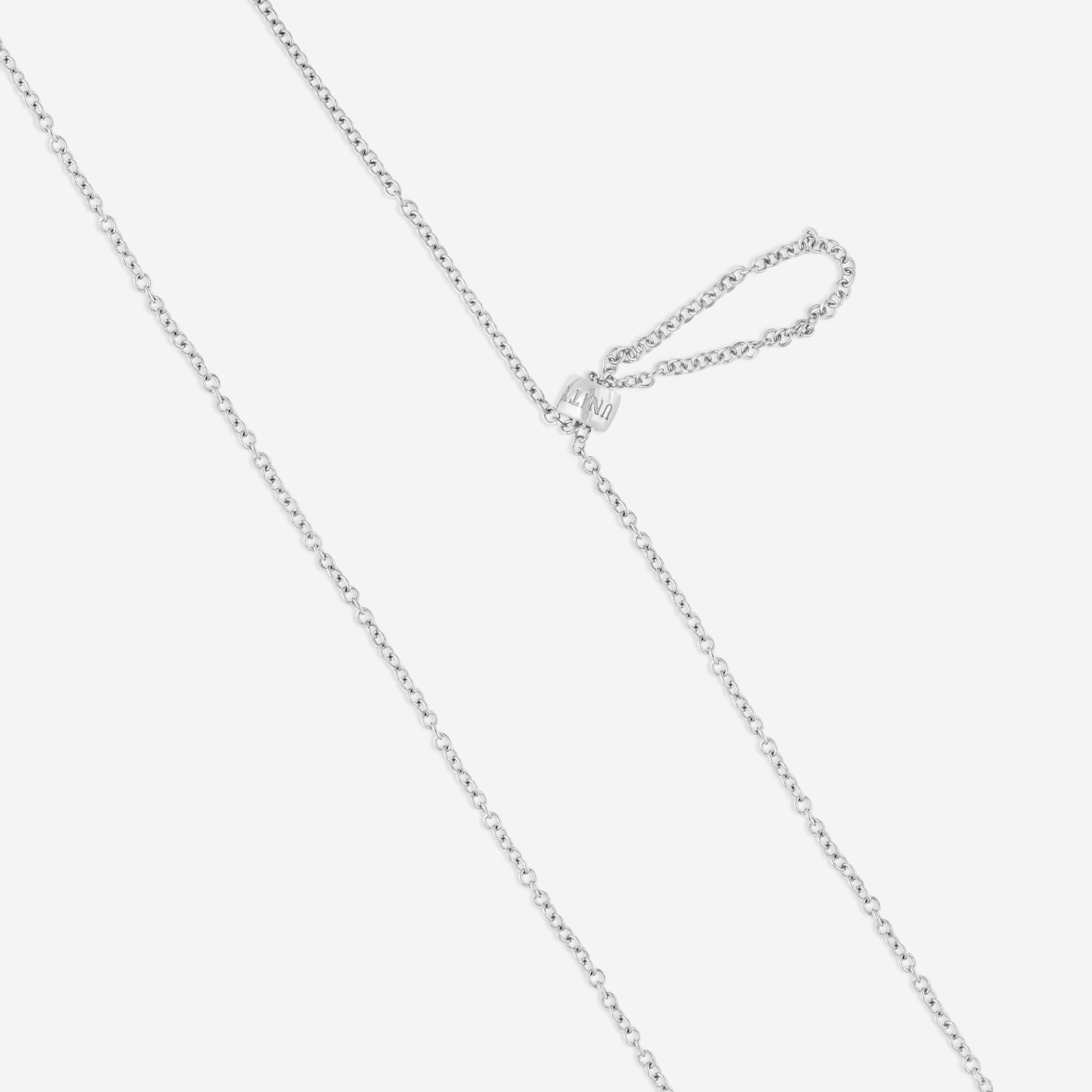 Damiani D. Side 18K Whıte Gold Diamond Pendant Necklace 20012010 — view 3