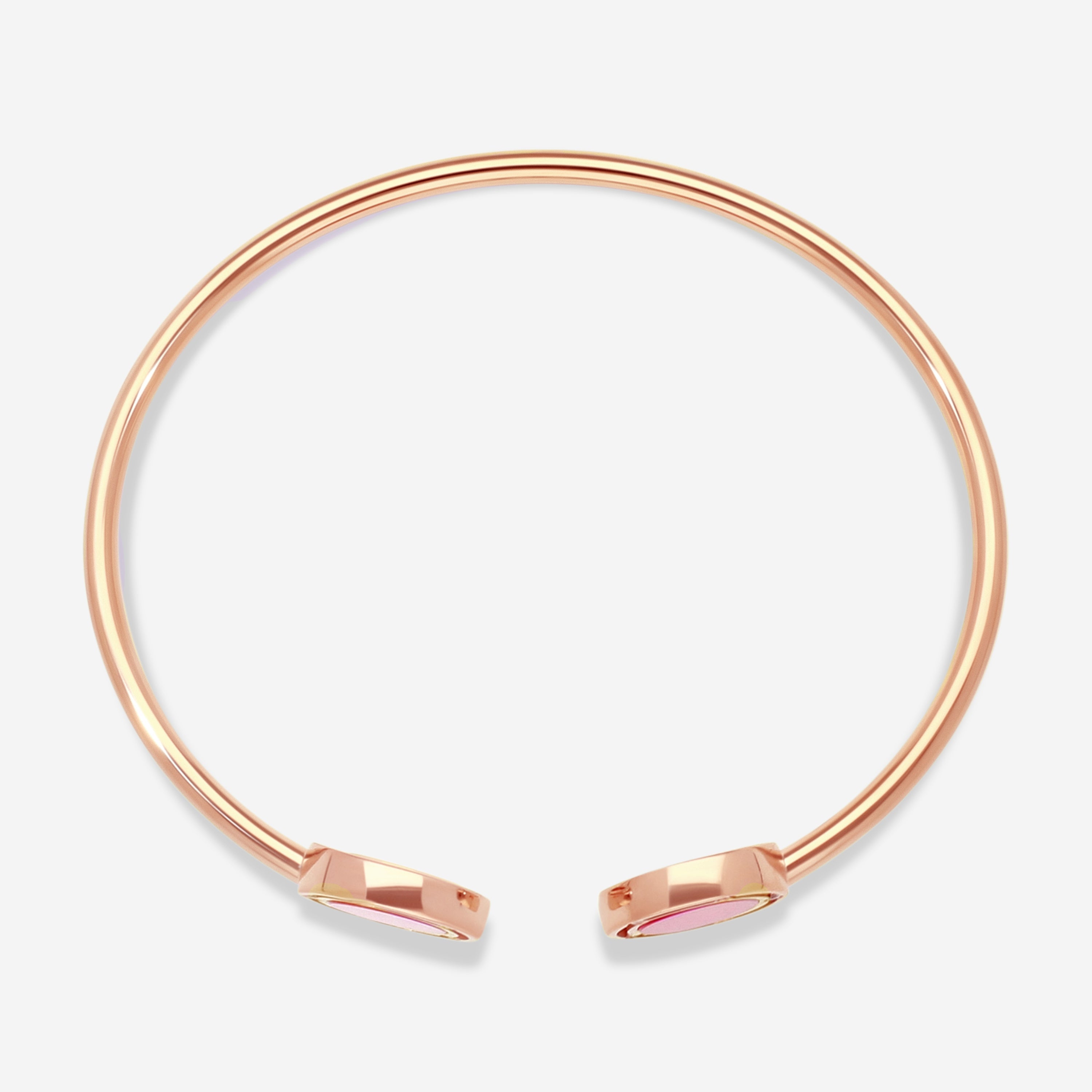 Damiani D. Side 18K Rose Gold Carnelian & Diamond Cuff Bracelet 20086731 — view 2