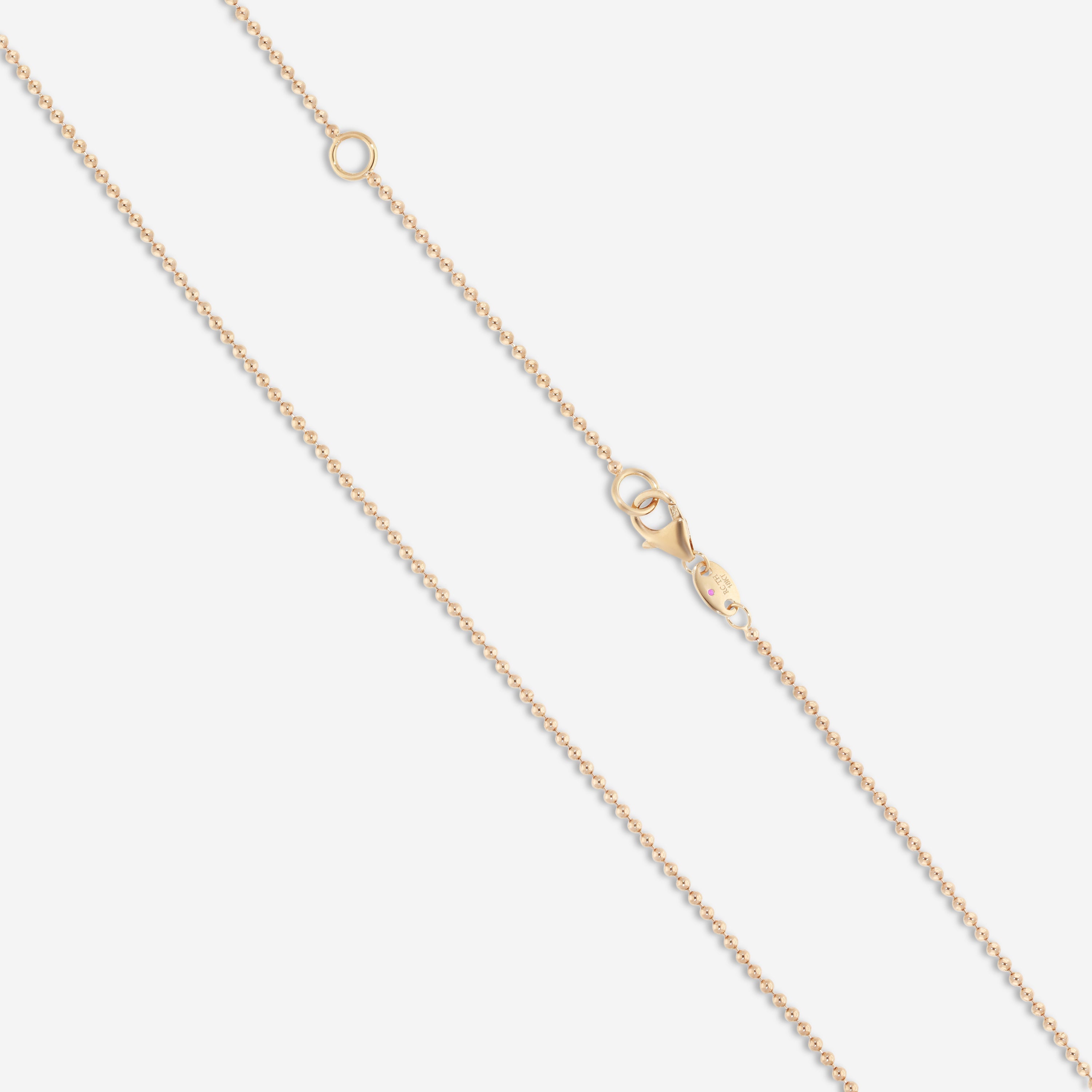 Roberto Coin Mosaic 18K Rose Gold Blue Lapis & Diamond Pendant Necklace 8883552AX17XL — view 3