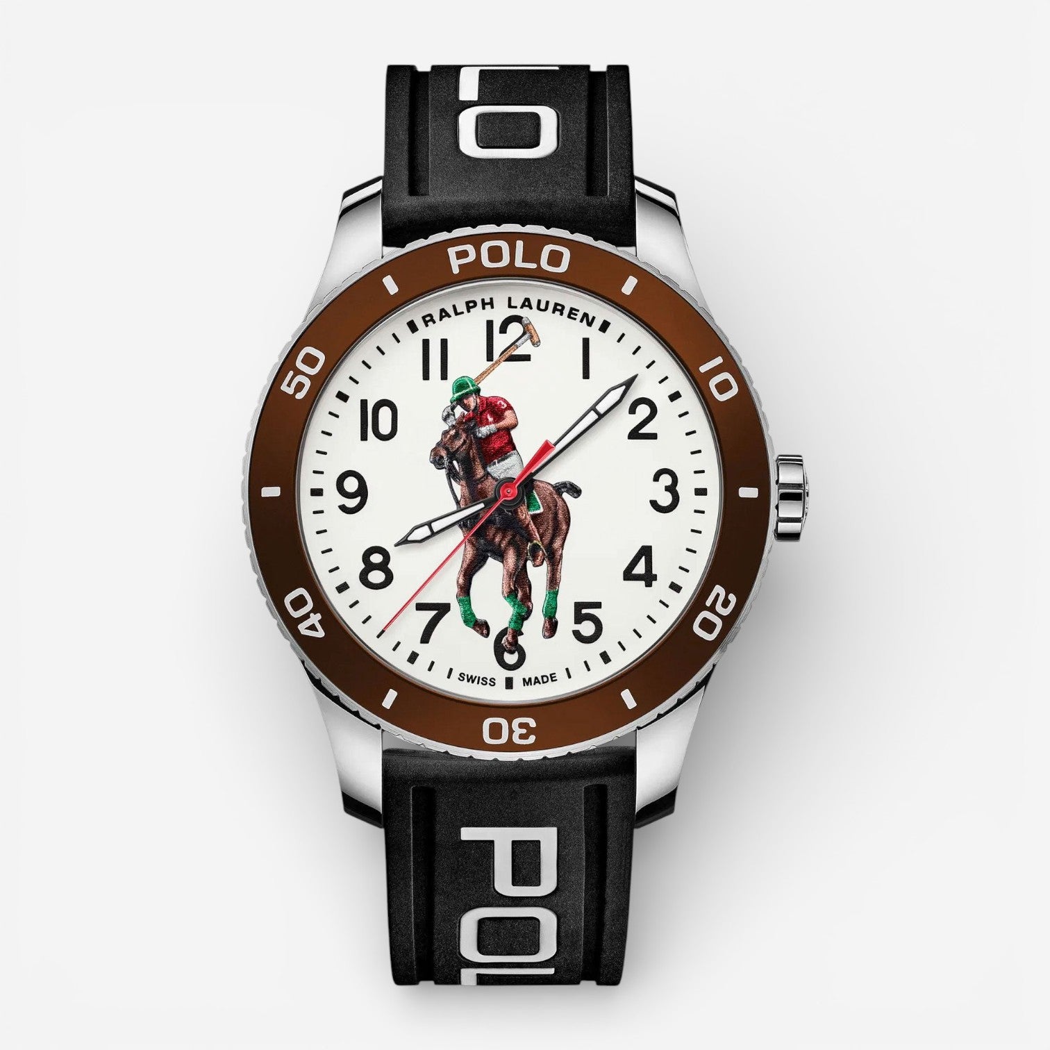 Ralph Lauren Polo Pony Player Automatic Stainless Steel Men's Watch 472853461003