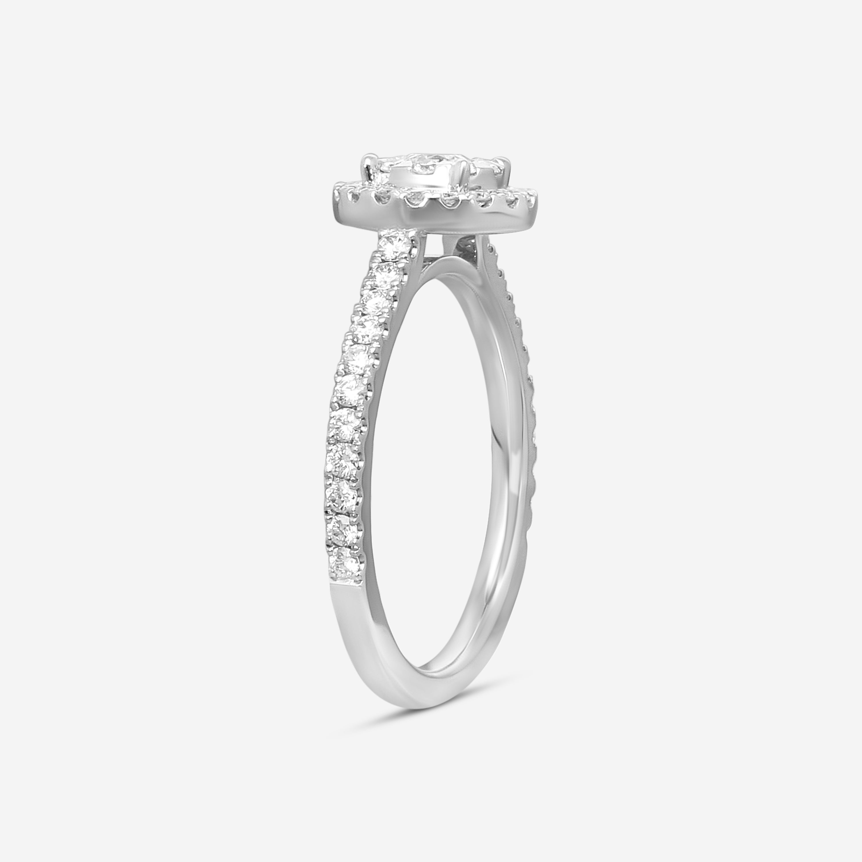 Mémoire 14K White Gold Diamond Statement Ring Sz. 6.5 FRBQ10165004W72000 — view 2