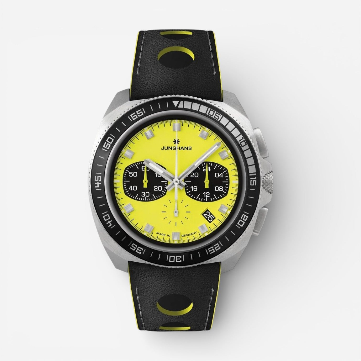 Junghans 1972 Chronoscope FIS Lemon Stainless Steel Limited Edition Quartz Men's Watch 41/4369.00 — view 2
