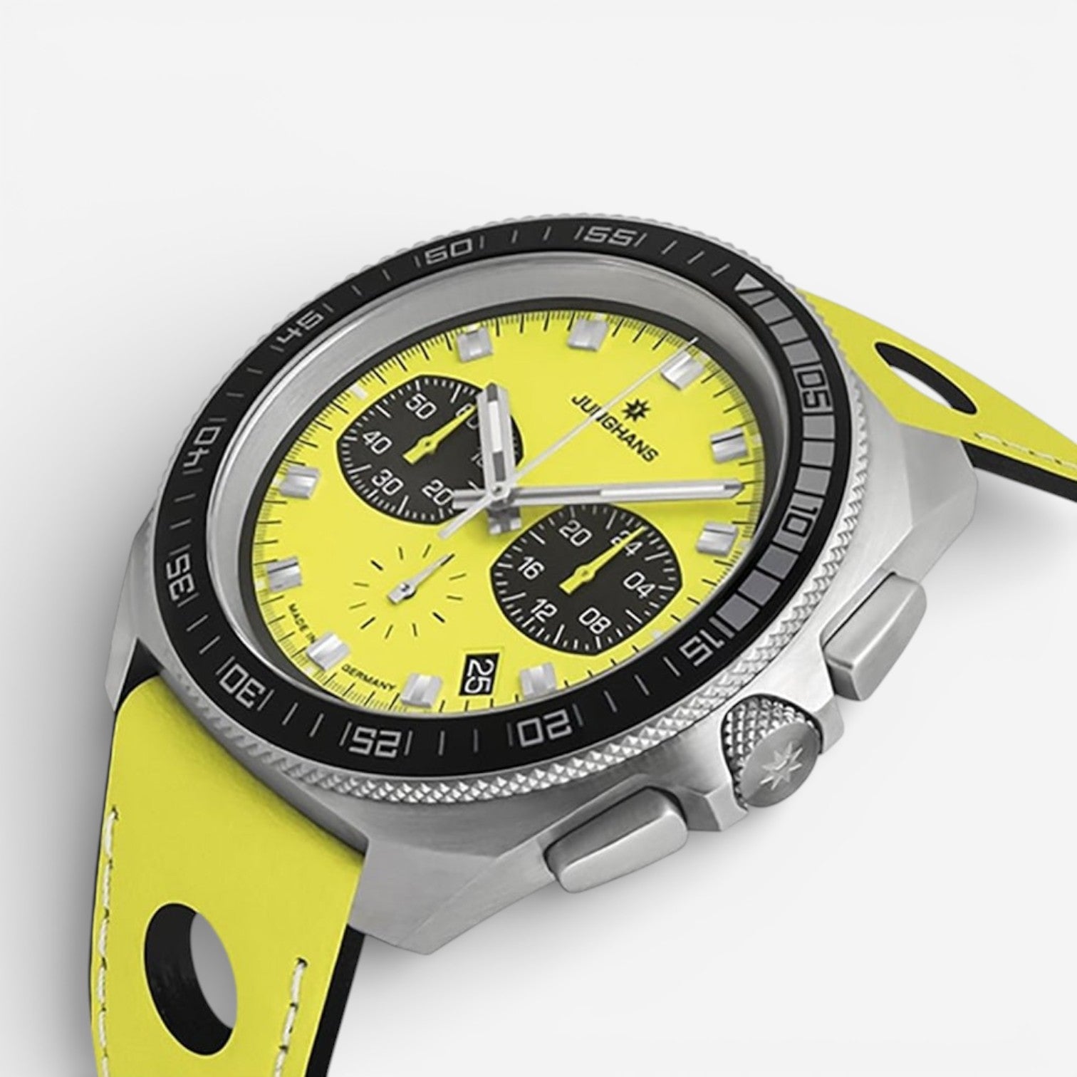 Junghans 1972 Chronoscope FIS Lemon Stainless Steel Limited Edition Quartz Men's Watch 41/4369.00 — view 3