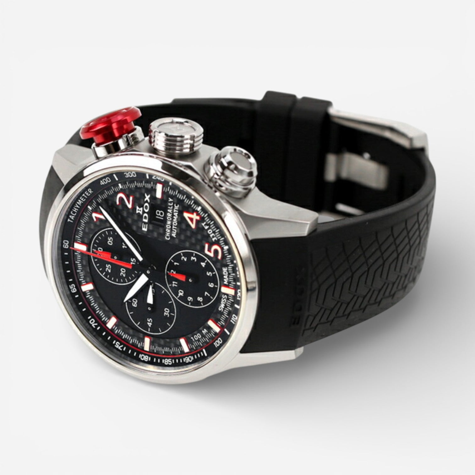 Edox Chronorally Chronograph Titanium Automatic Men's Watch 01129-TRCA-NCAR — view 2