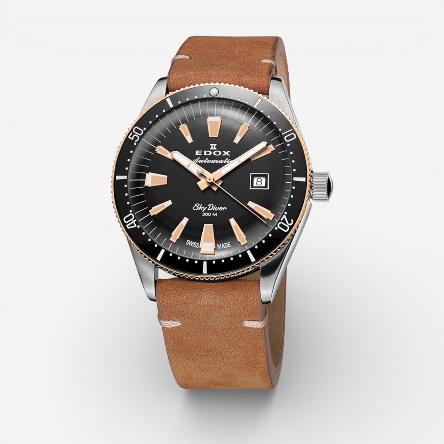 Edox Skydiver Limited Edition Stainless Steel Automatic Men's Watch 80126-357RNM-NIRB — view 2