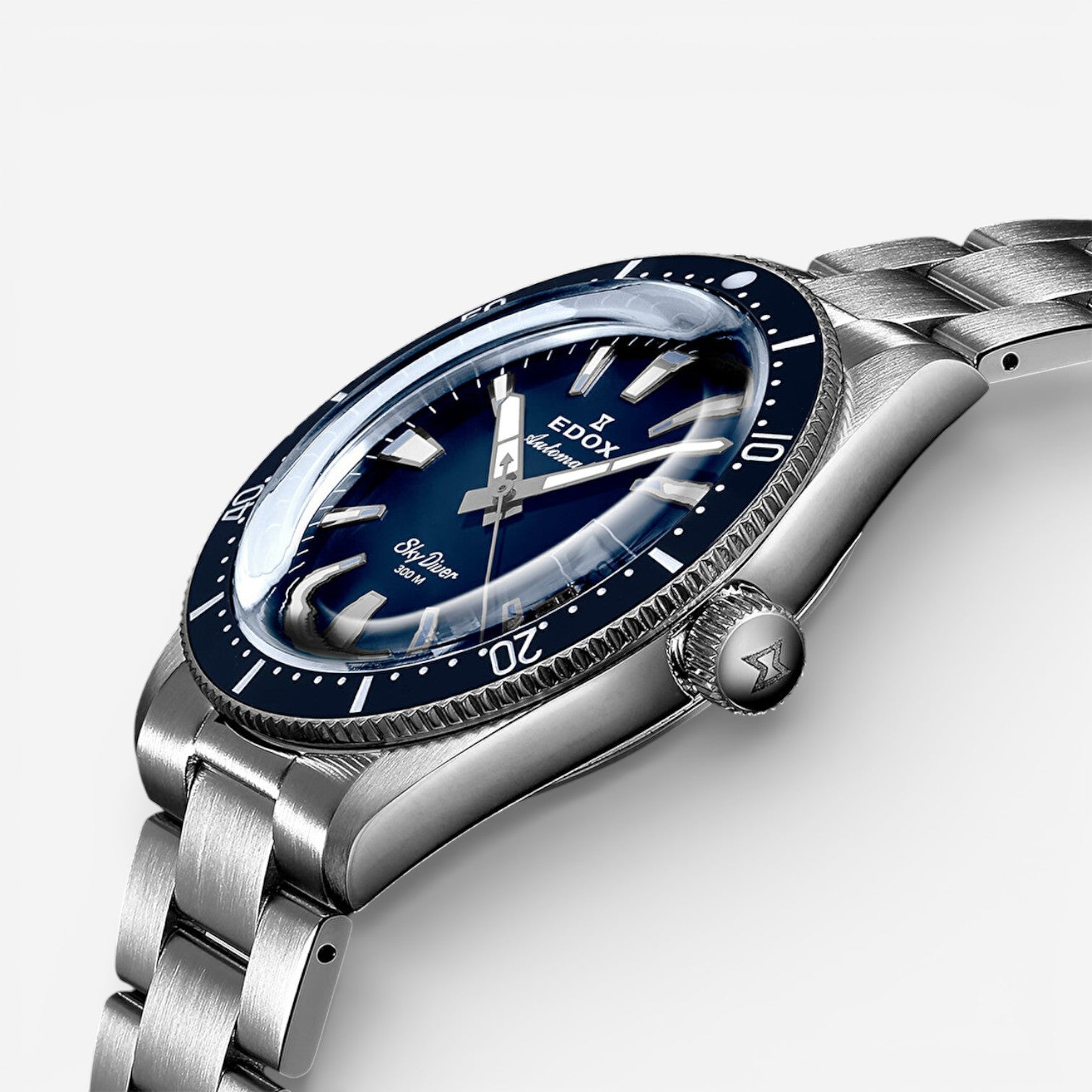 Edox Skydiver Limited Edition Stainless Steel Automatic Men's Watch 80126-3BUM-BUIN — view 2