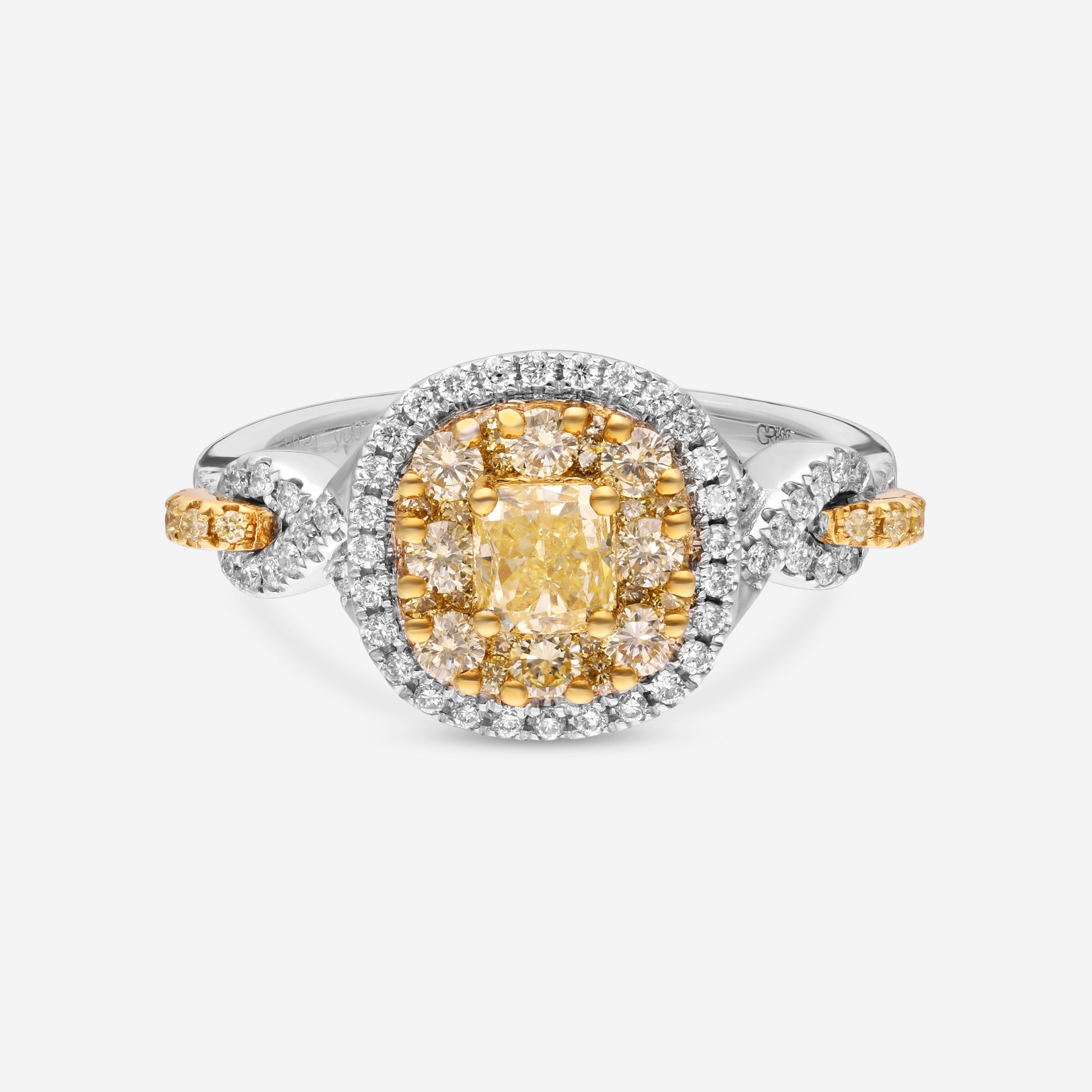 Gregg Ruth 18K Yellow Gold Diamond Engagement Ring Sz. 6.5 602942-920