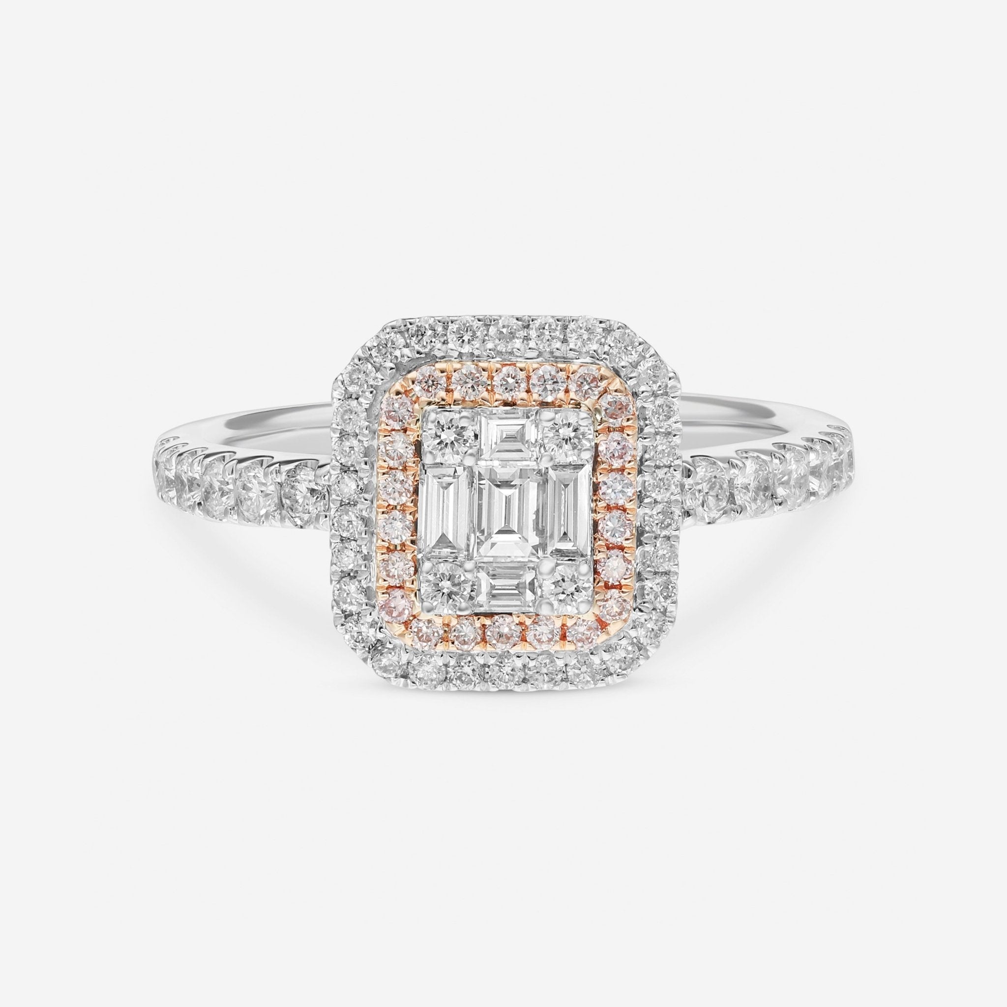 Gregg Ruth 14K White Gold Diamond 0.83ct. Engagement Ring Sz. 6.75 50635