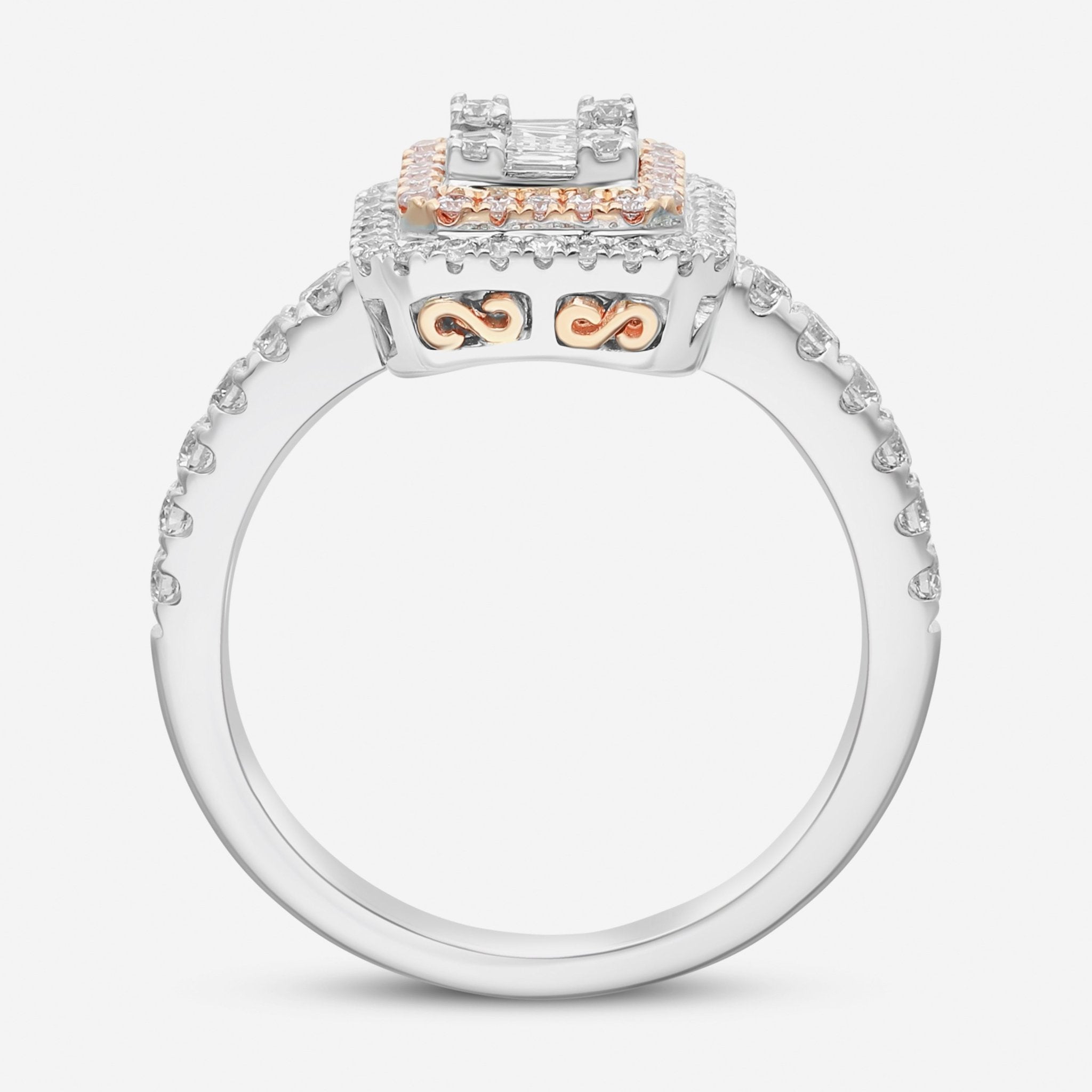 Gregg Ruth 14K White Gold Diamond 0.83ct. Engagement Ring Sz. 6.75 50635 — view 2