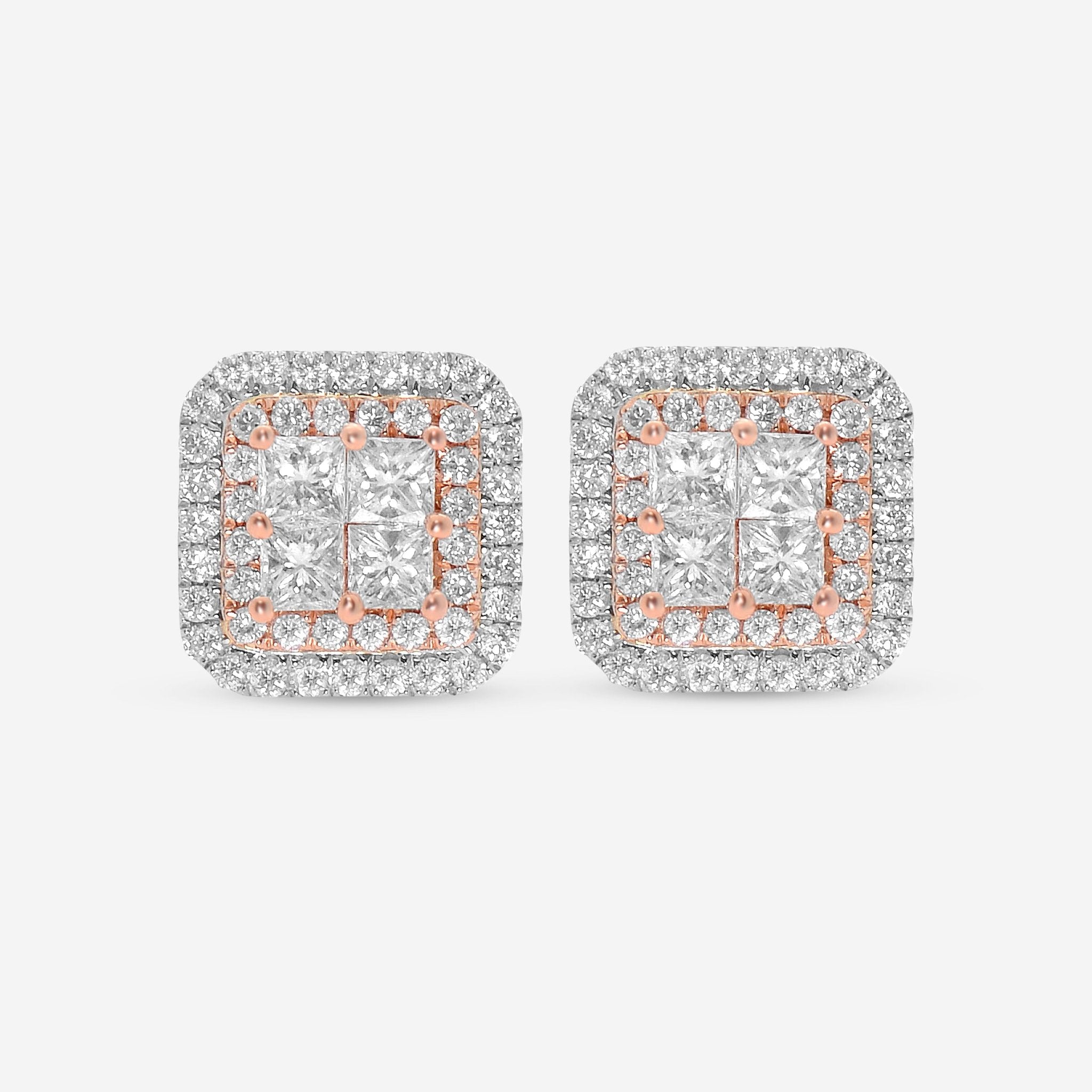Gregg Ruth 14K White Gold Fancy Pink Diamond Stud Earrings 50112