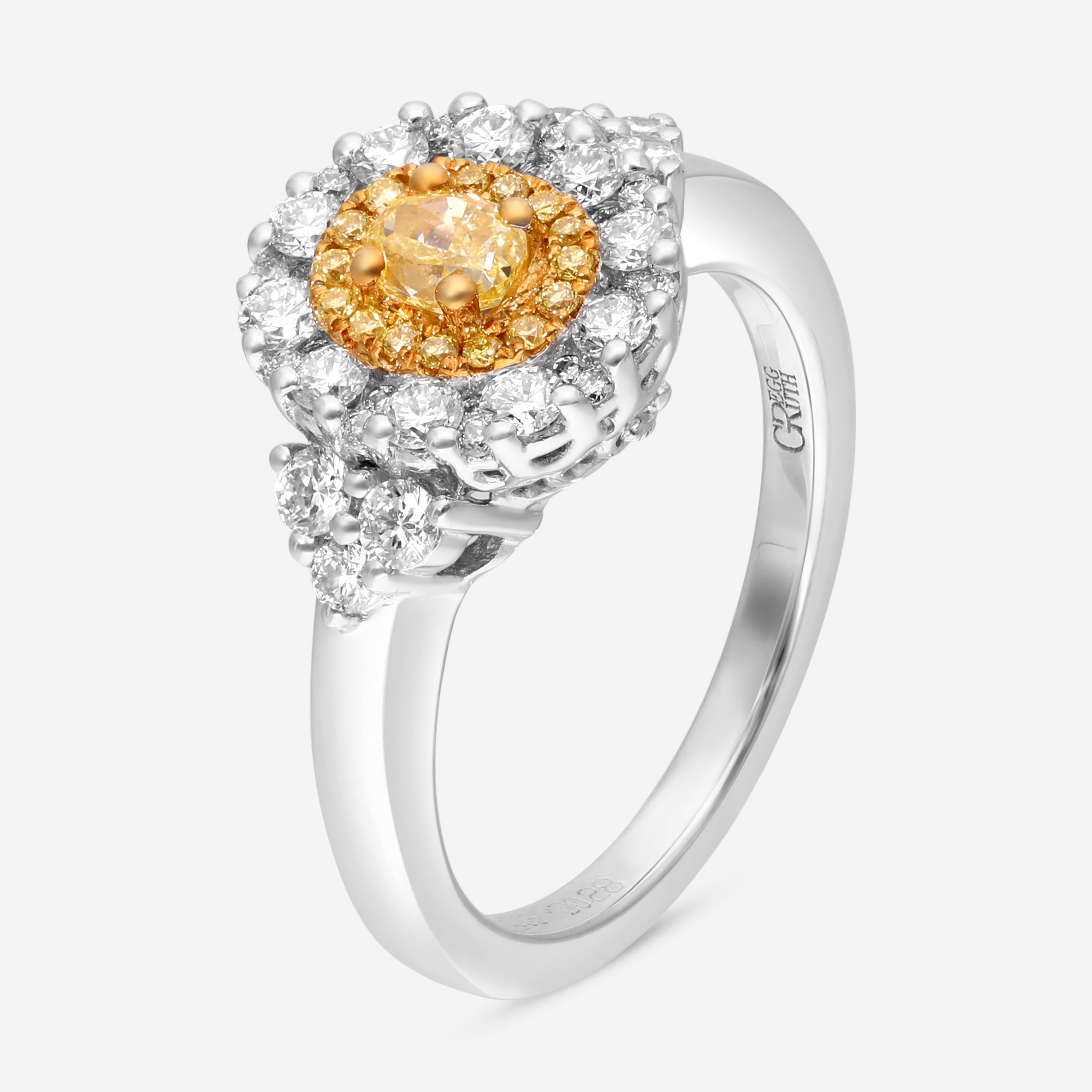Gregg Ruth 18K White Gold Diamond 1.02ct. Engagement Ring Sz. 6.5 602507 — view 2