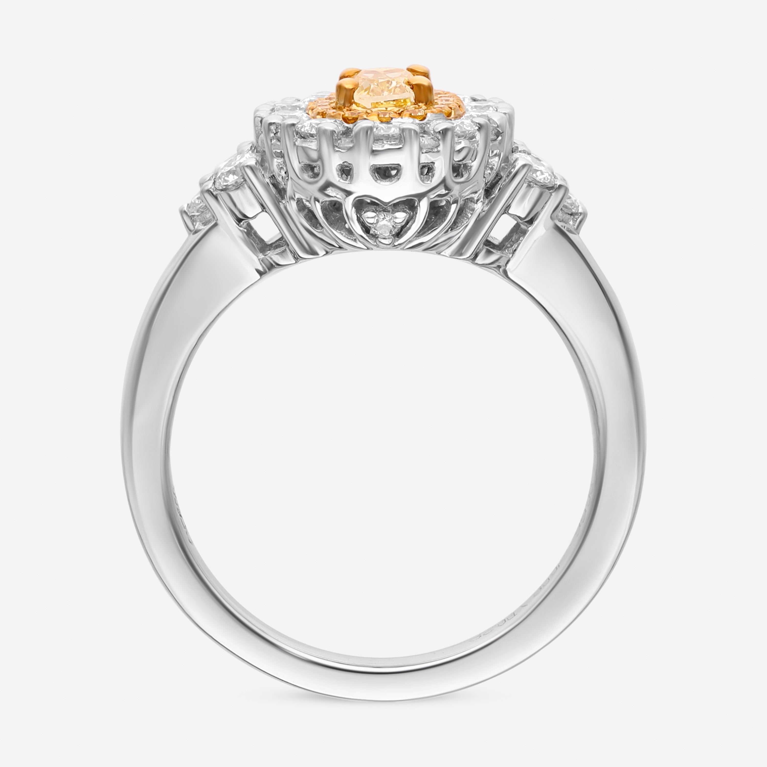 Gregg Ruth 18K White Gold Diamond 1.02ct. Engagement Ring Sz. 6.5 602507 — view 3