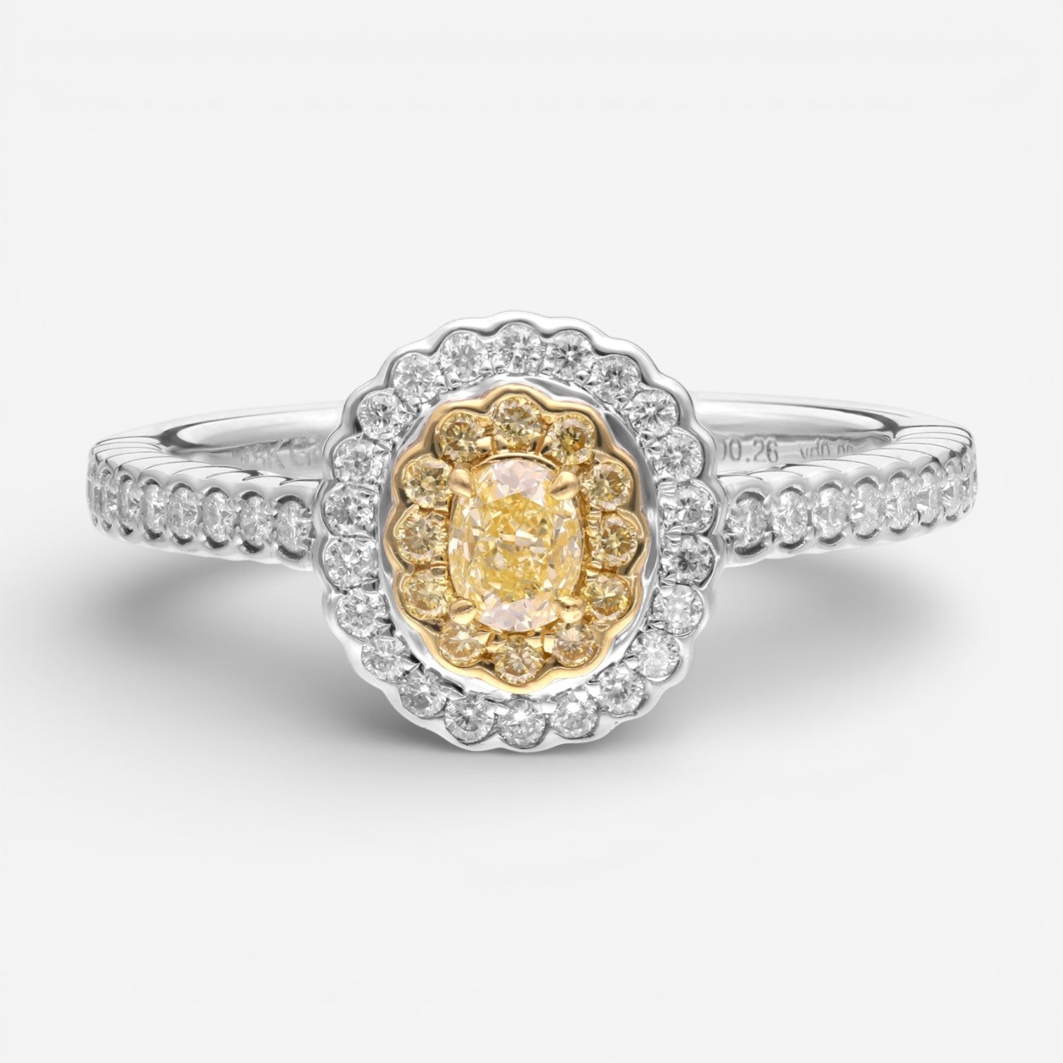 Gregg Ruth 18K Yellow Gold Diamond Engagement Ring Sz. 6.75 59367