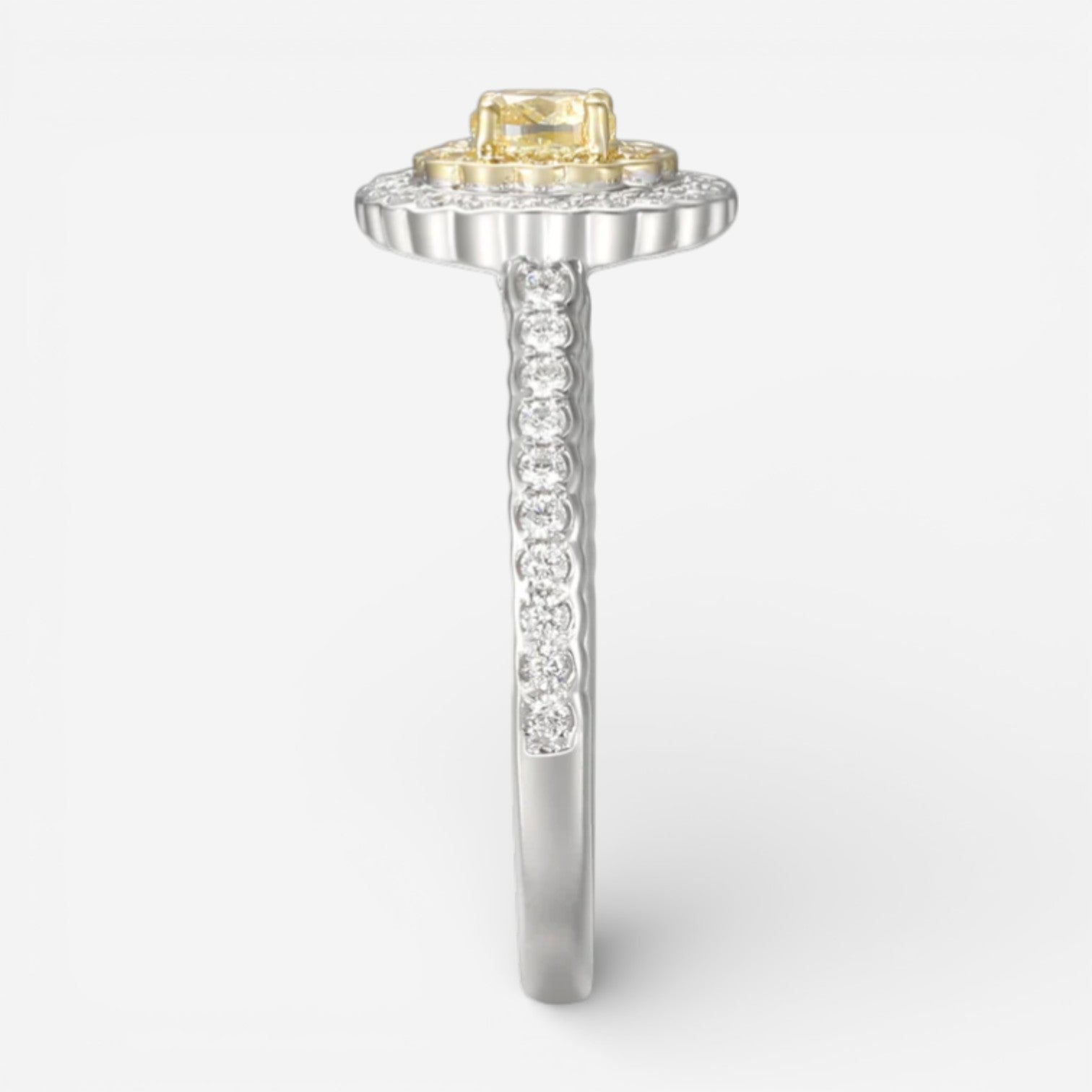 Gregg Ruth 18K Yellow Gold Diamond Engagement Ring Sz. 6.75 59367 — view 3