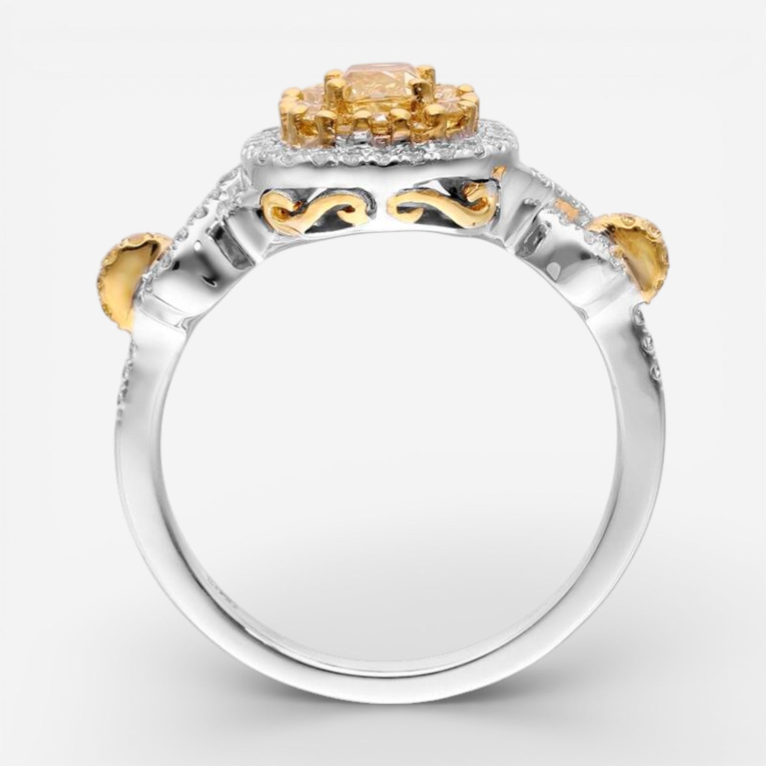 Gregg Ruth 18K Yellow Gold Diamond Engagement Ring Sz. 6.5 602942-916 — view 3