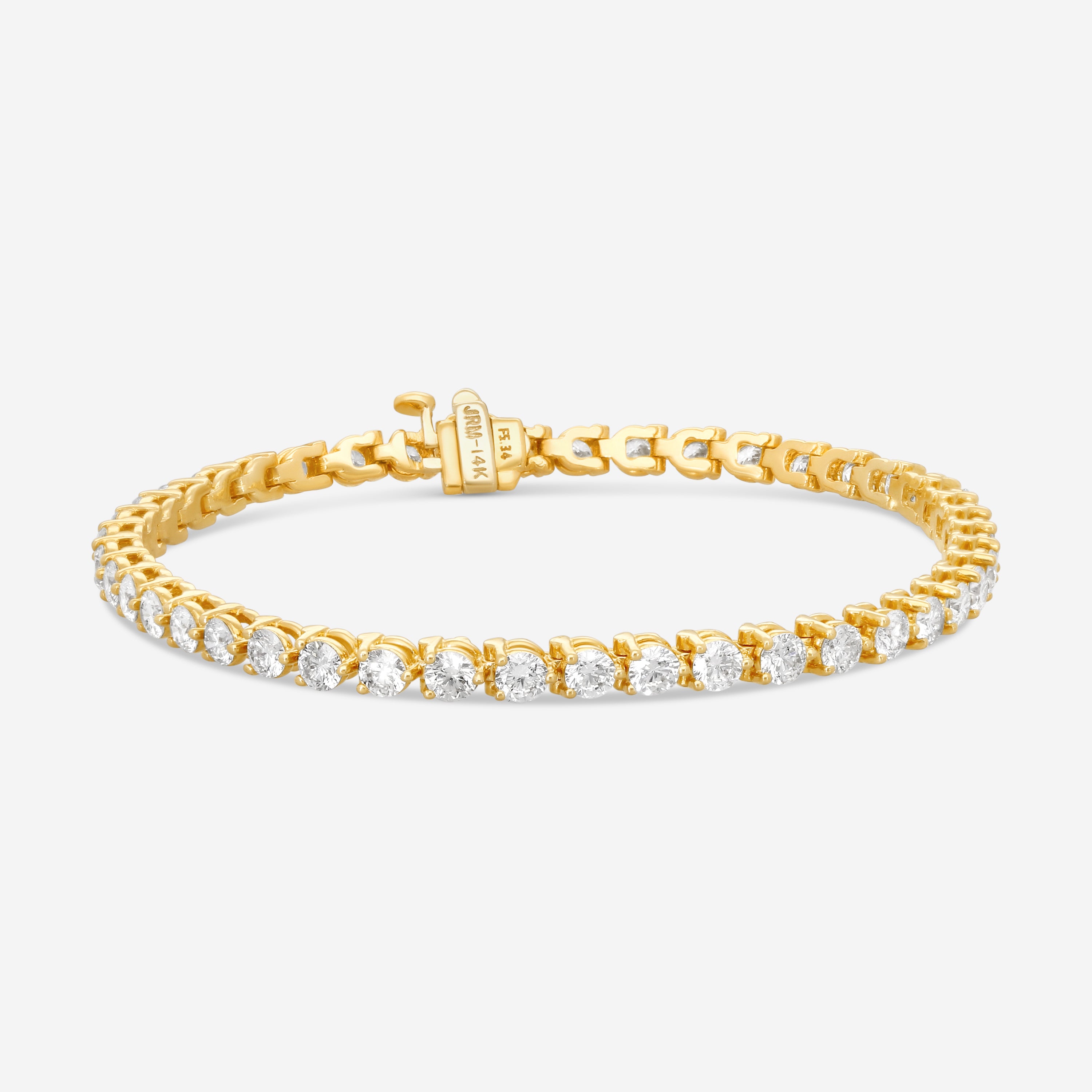 Ina Mar 14K Yellow Gold 5.00 ctw Round Diamond Martini Tennis Bracelet B1076E-FY-500F