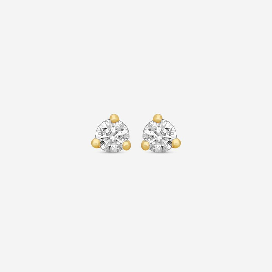 Ina Mar 14K Yellow Gold 1.00 ctw Round Diamond Martini Stud Earrings ST1001D-FY-100F