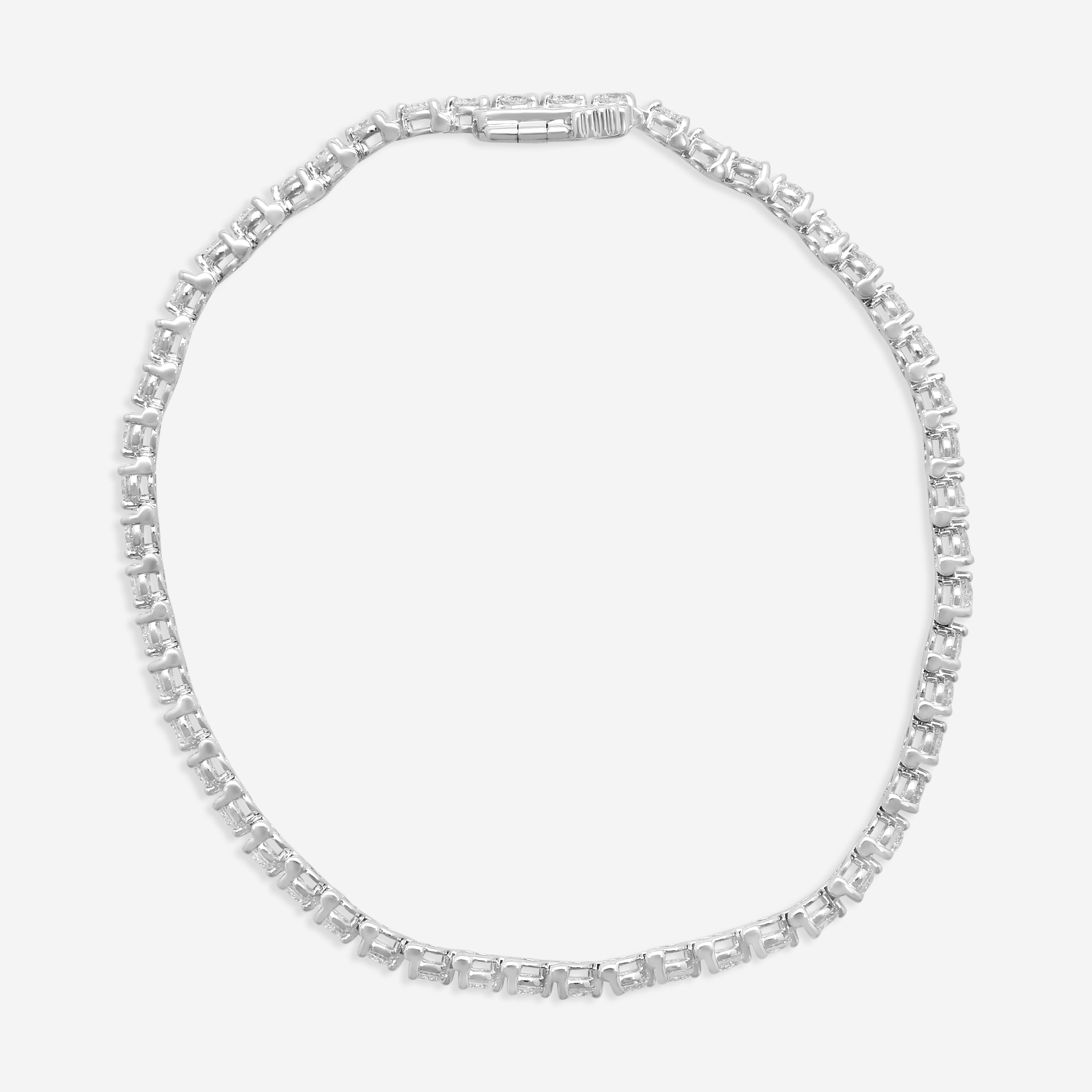 Ina Mar 14K White Gold 2.00 ctw Round Diamond Martini Tennis Bracelet B1076B-FW-200F — view 3