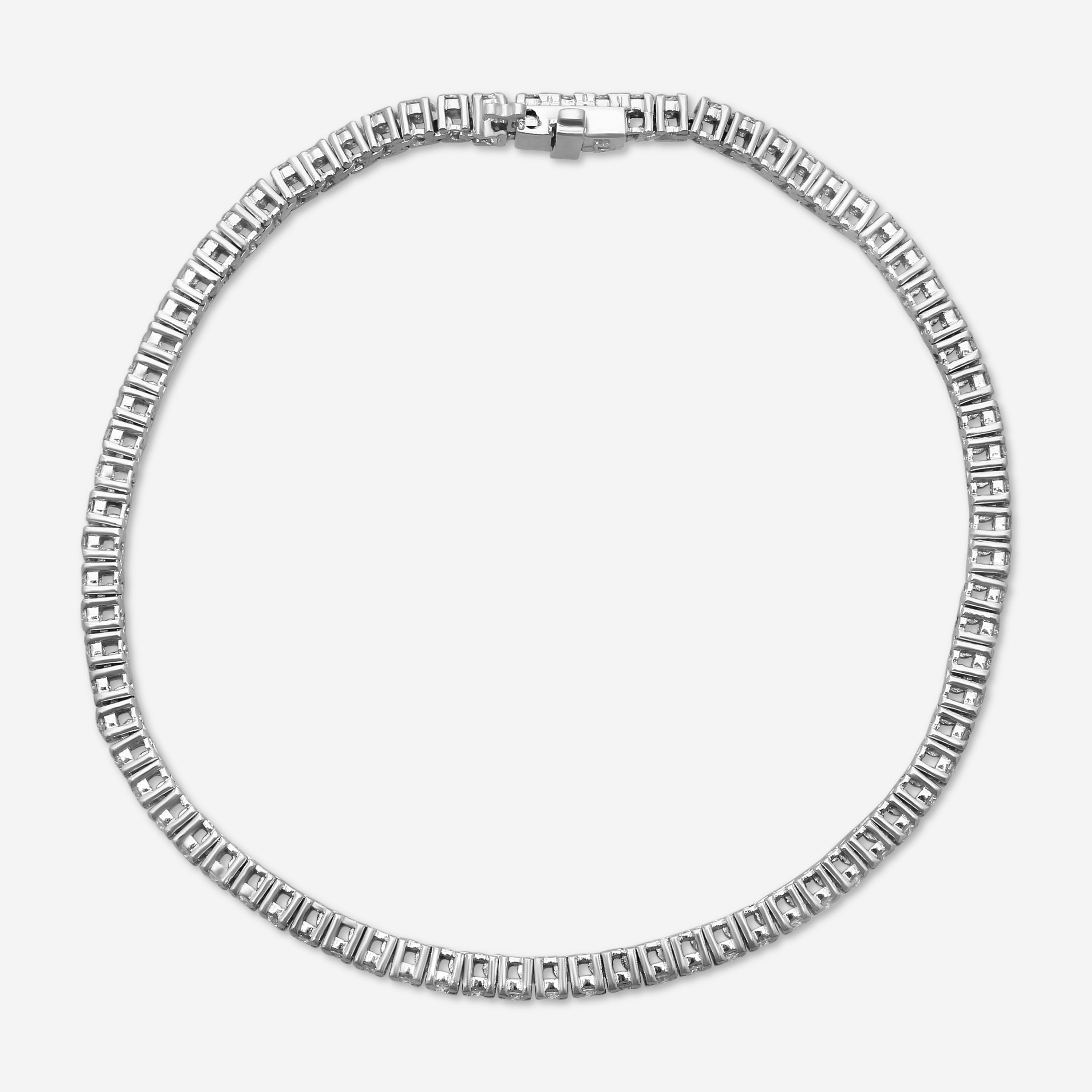 Ina Mar 14K White Gold 2.00 ctw Round Diamond 4-Prong Tennis Bracelet B1088B-FW-200F — view 3