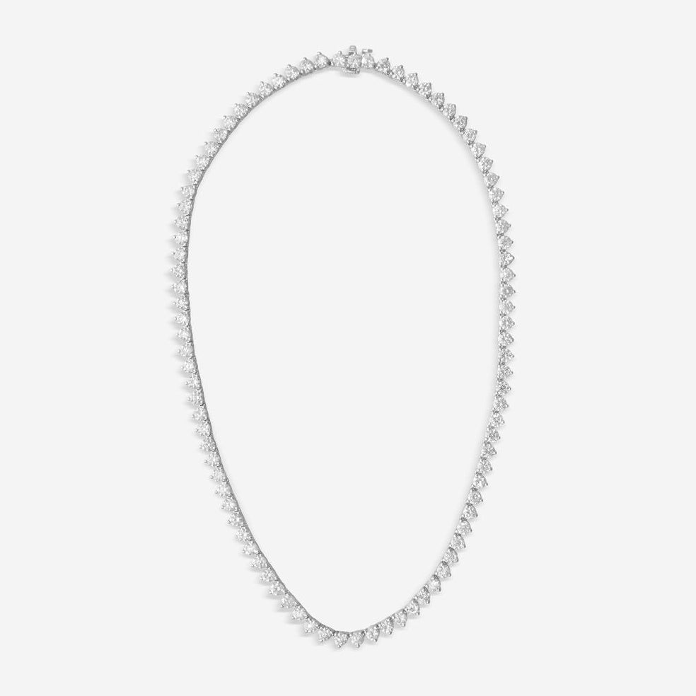 Ina Mar 14K White Gold 20 ctw Round Diamond Martini Tennis Necklace N1154G-FW-2000F — view 3