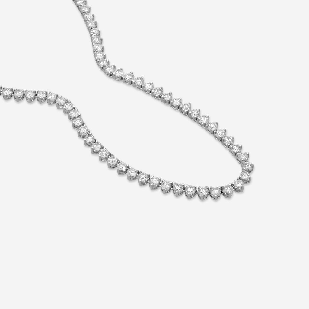 Ina Mar 14K White Gold 20 ctw Round Diamond Martini Tennis Necklace N1154G-FW-2000F — view 4
