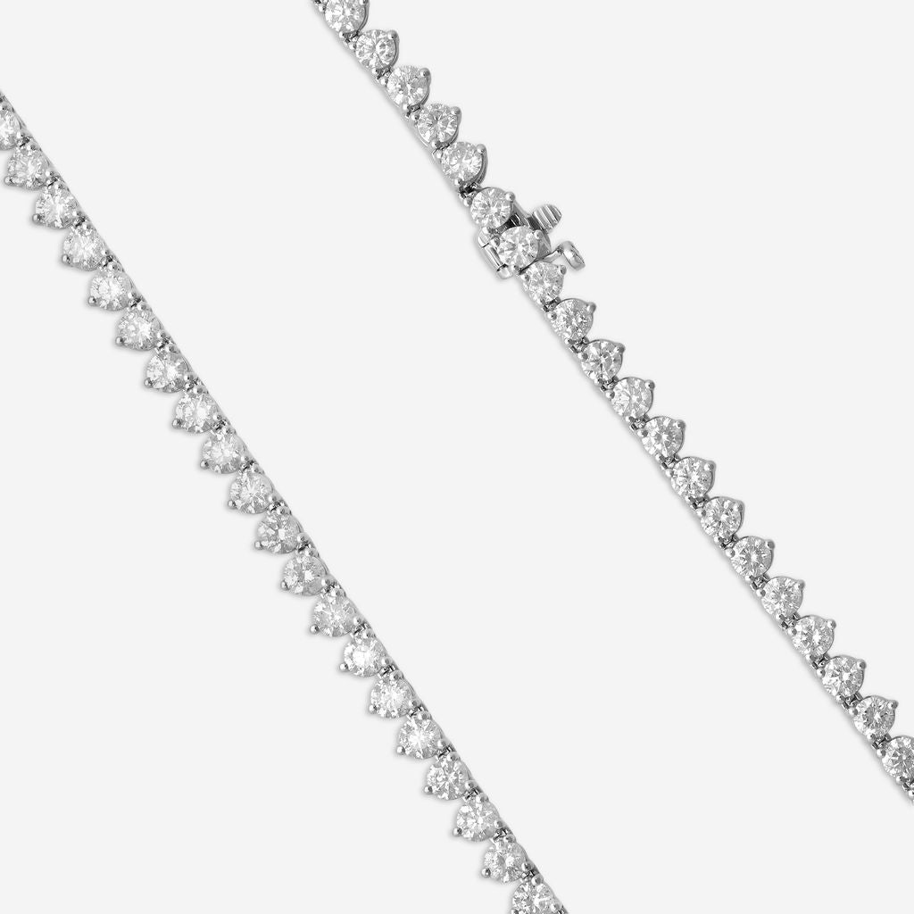 Ina Mar 14K White Gold 20 ctw Round Diamond Martini Tennis Necklace N1154G-FW-2000F — view 5