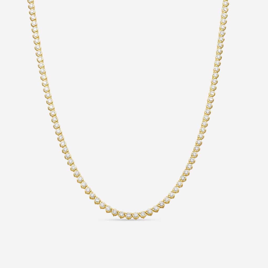 Ina Mar 14K Yellow Gold 4.00 ctw Round Diamond Martini Tennis Necklace N1154B-FY-400F