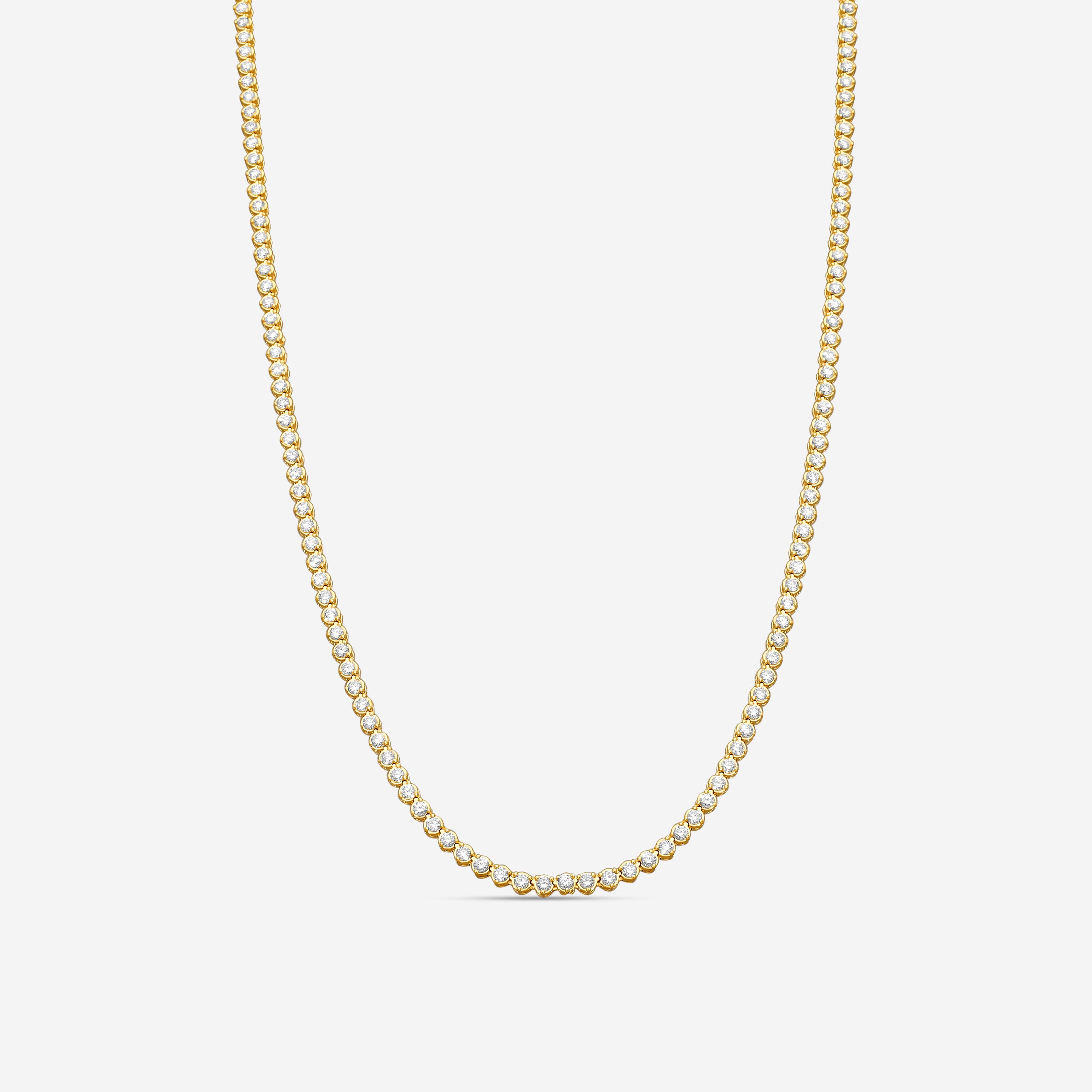 Ina Mar 14K Yellow Gold 5.00 ctw Round Diamond Martini Tennis Necklace N1154C-FY-500F