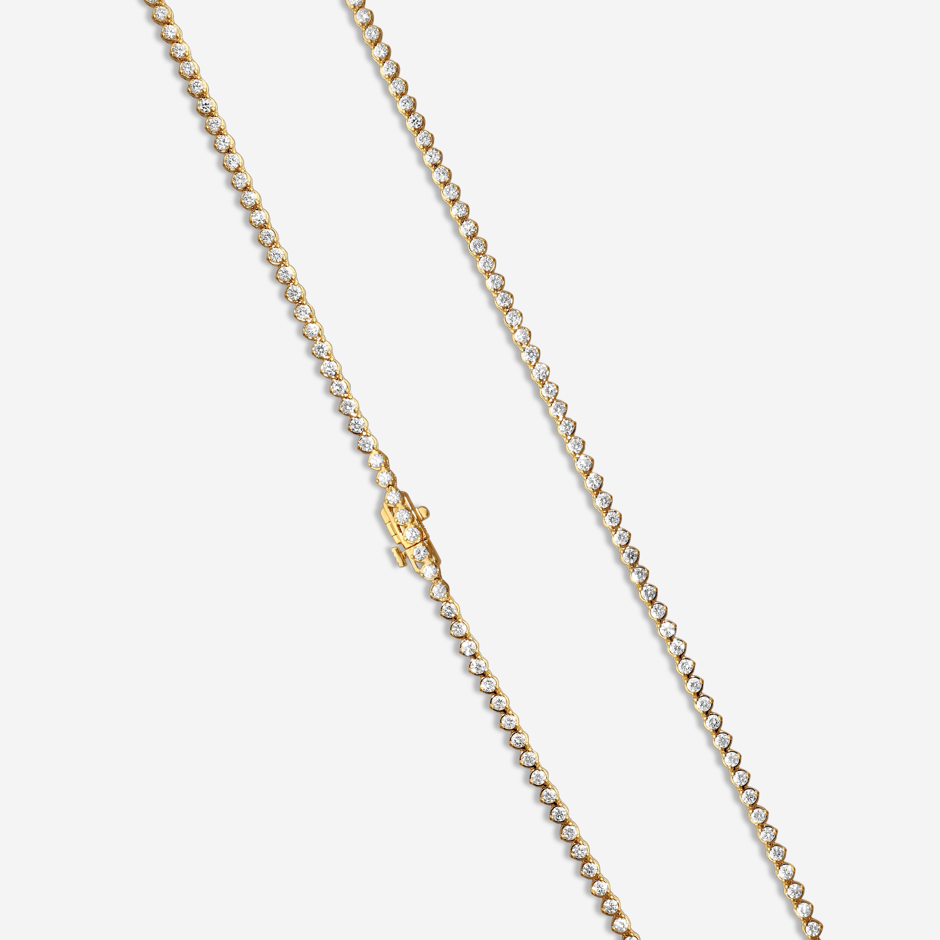 Ina Mar 14K Yellow Gold 5.00 ctw Round Diamond Martini Tennis Necklace N1154C-FY-500F — view 4