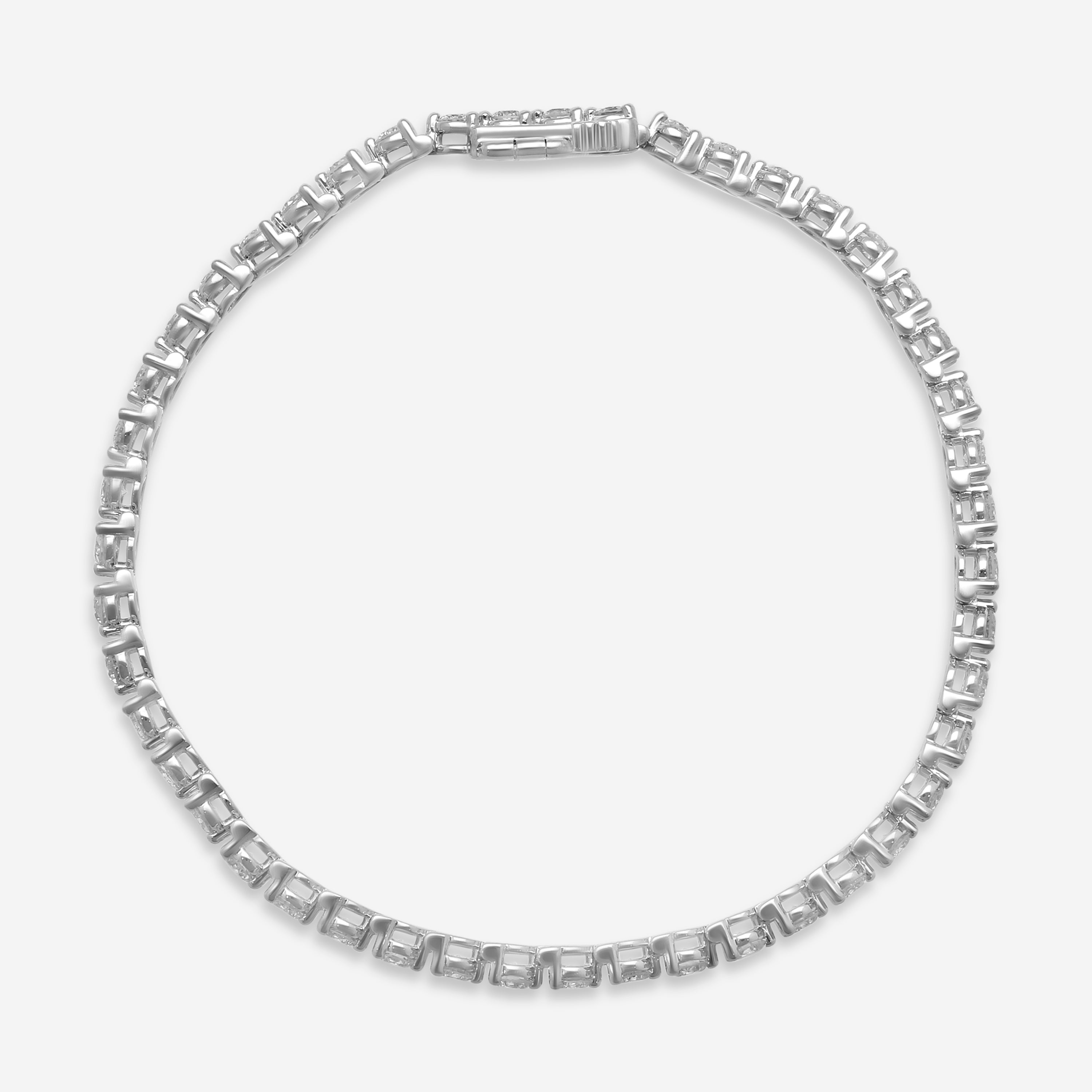 Ina Mar 14K White Gold 3.00 ctw Round Diamond Martini Tennis Bracelet B1076C-FW-300F — view 3