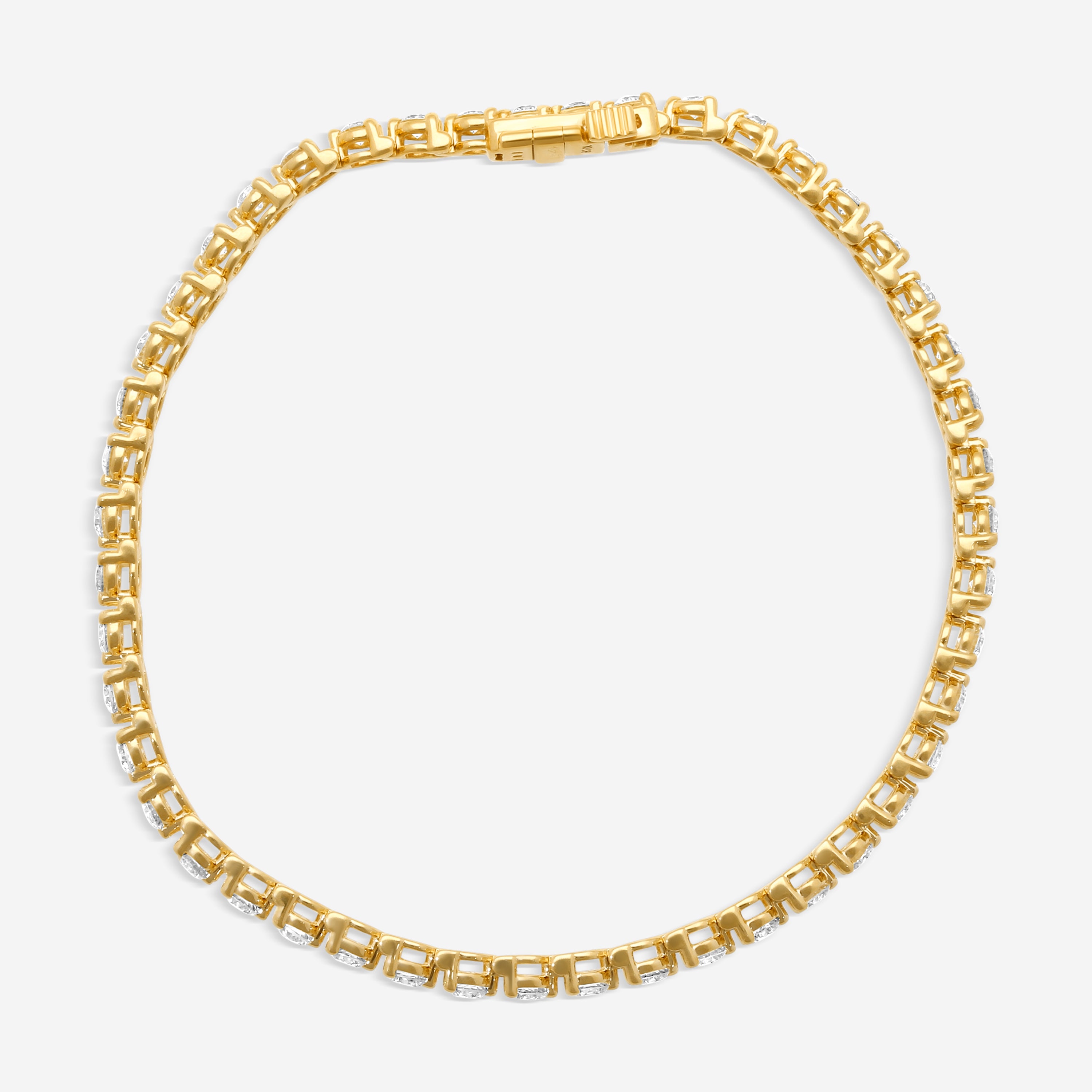 Ina Mar 14K Yellow Gold 3.00 ctw Round Diamond Martini Tennis Bracelet B1076C-FY-300F — view 3