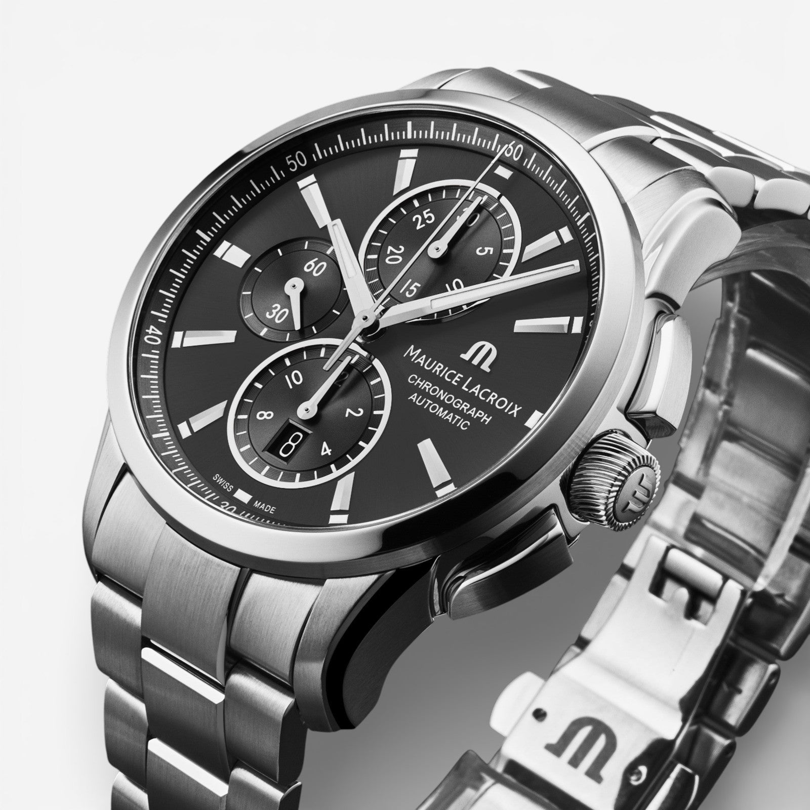 Maurice Lacroix Pontos Chronograph Stainless Steel Automatic Men's Watch PT6388-SS002-330-1 — view 2