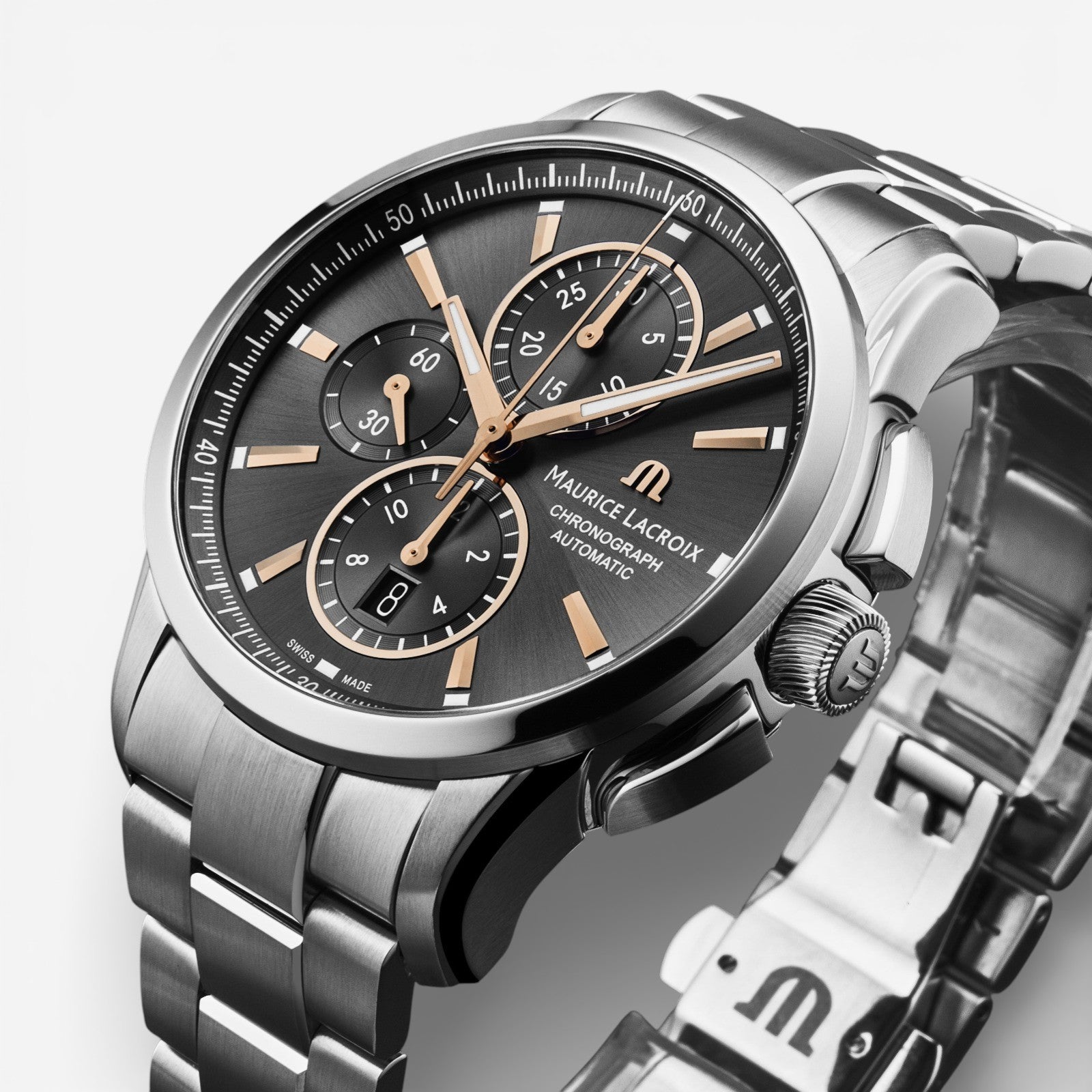 Maurice Lacroix Pontos Chronograph Stainless Steel Automatic Men's Watch PT6388-SS002-331-1 — view 2