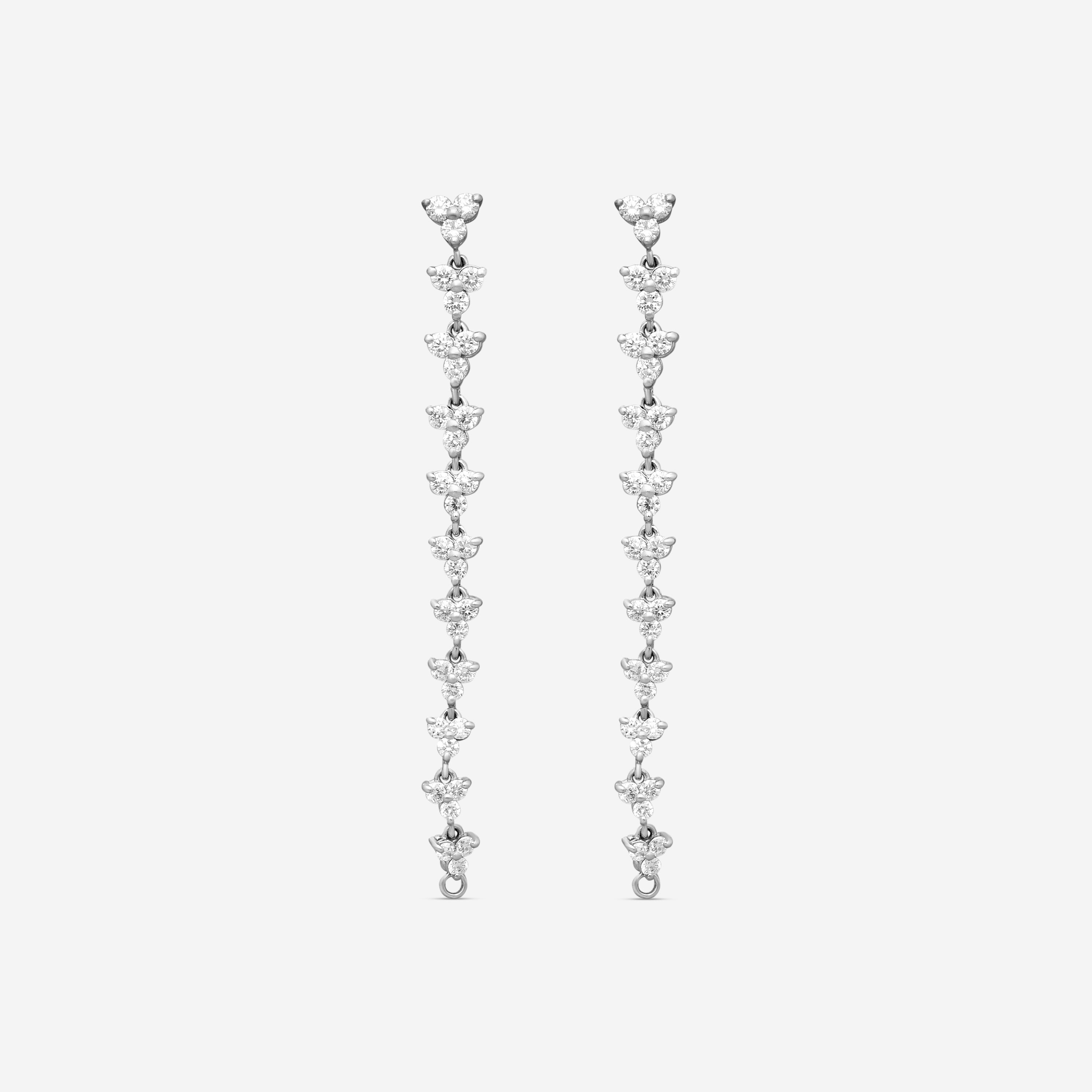 Roberto Coin 18K White Gold Diamond Convertible Drop Earrings 111449AWERX0