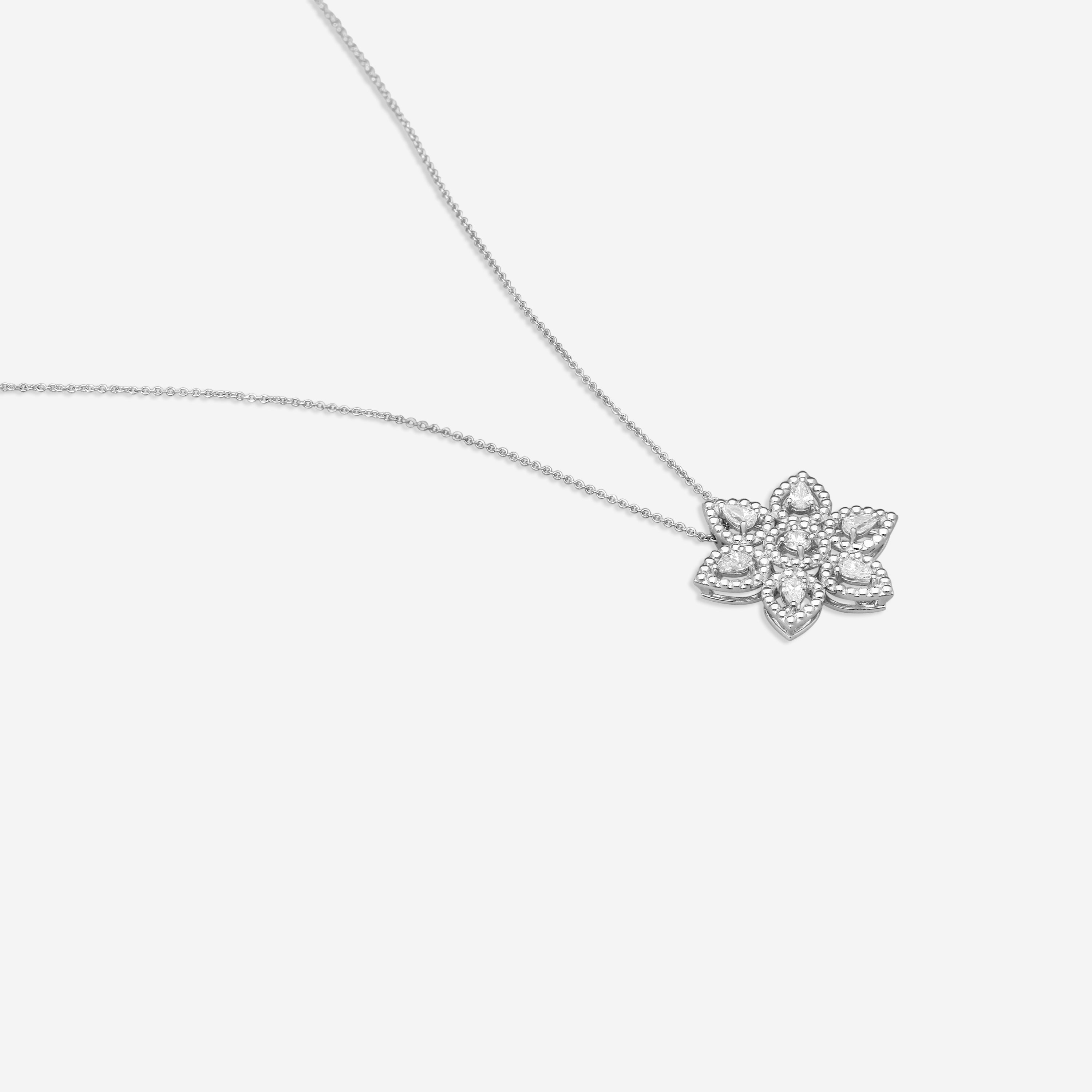 Roberto Coin Dolcetto 18K White Gold Diamond Star Pendant Necklace 111493AWCHX0 — view 3