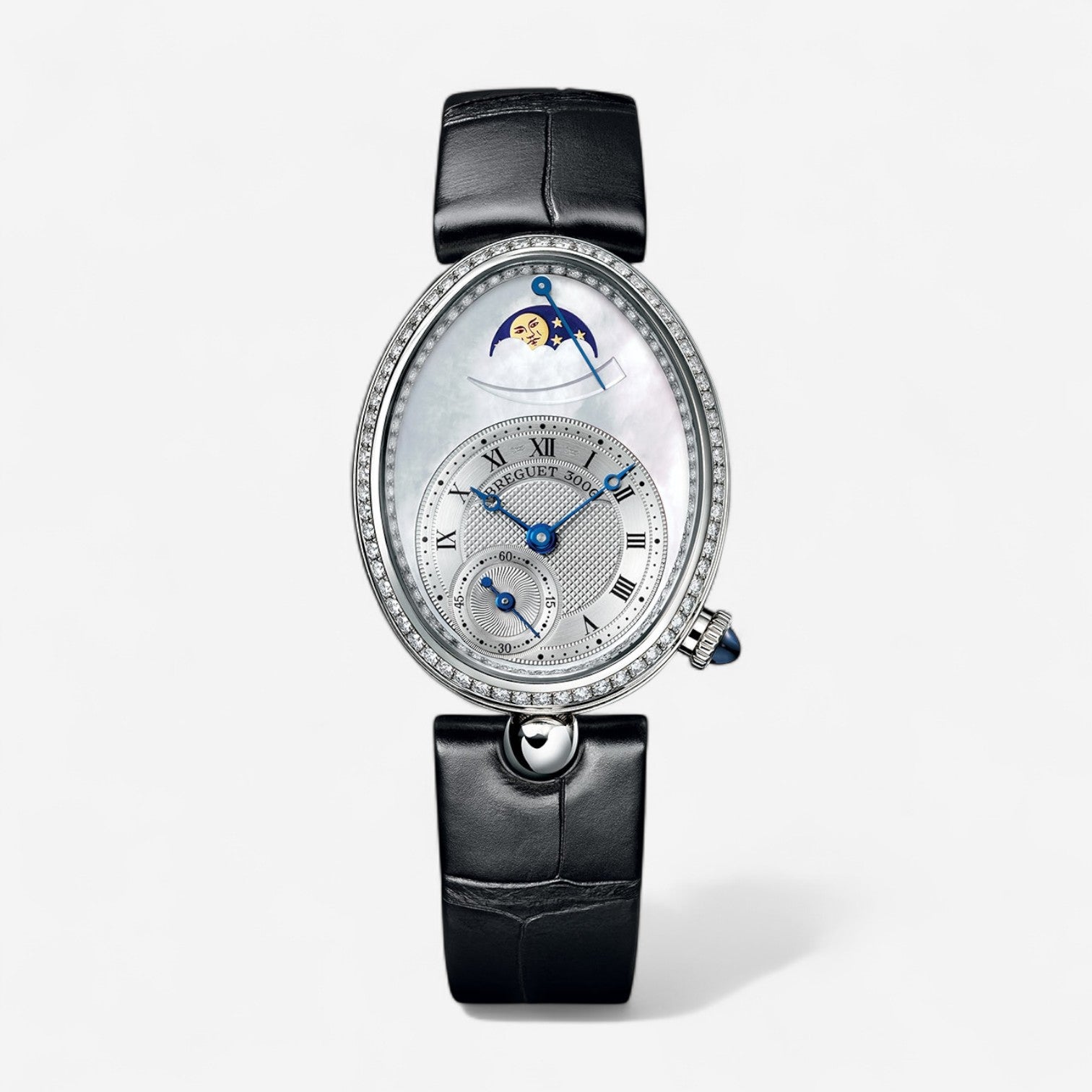 Breguet Reine de Naples 18K White Gold Diamond Automatic Ladies Watch 8908BB52964D00D3L