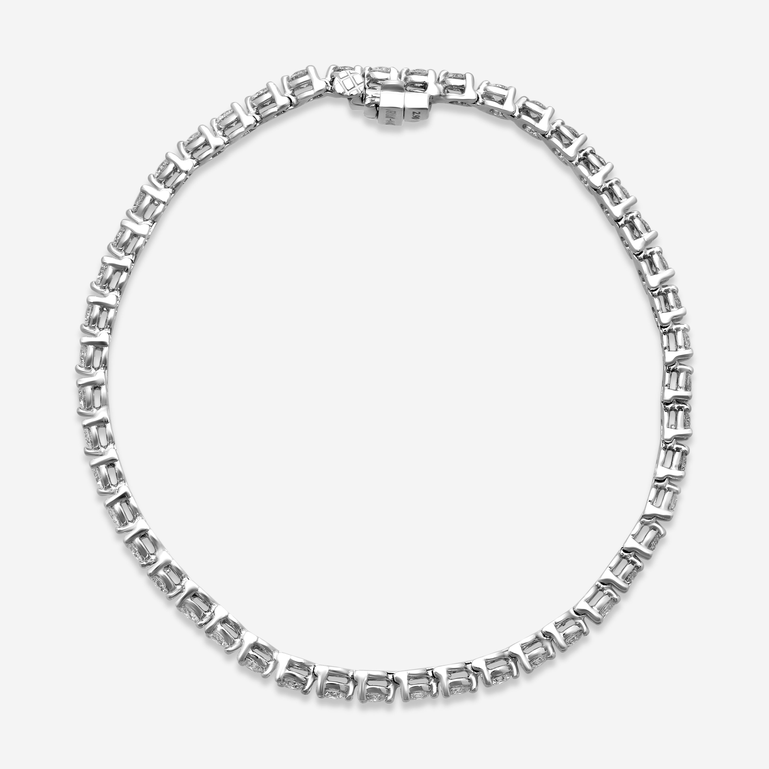 Ina Mar 14K White Gold 3.00 ctw Round Diamond Martini Tennis Bracelet B1076C-FW-300T — view 3