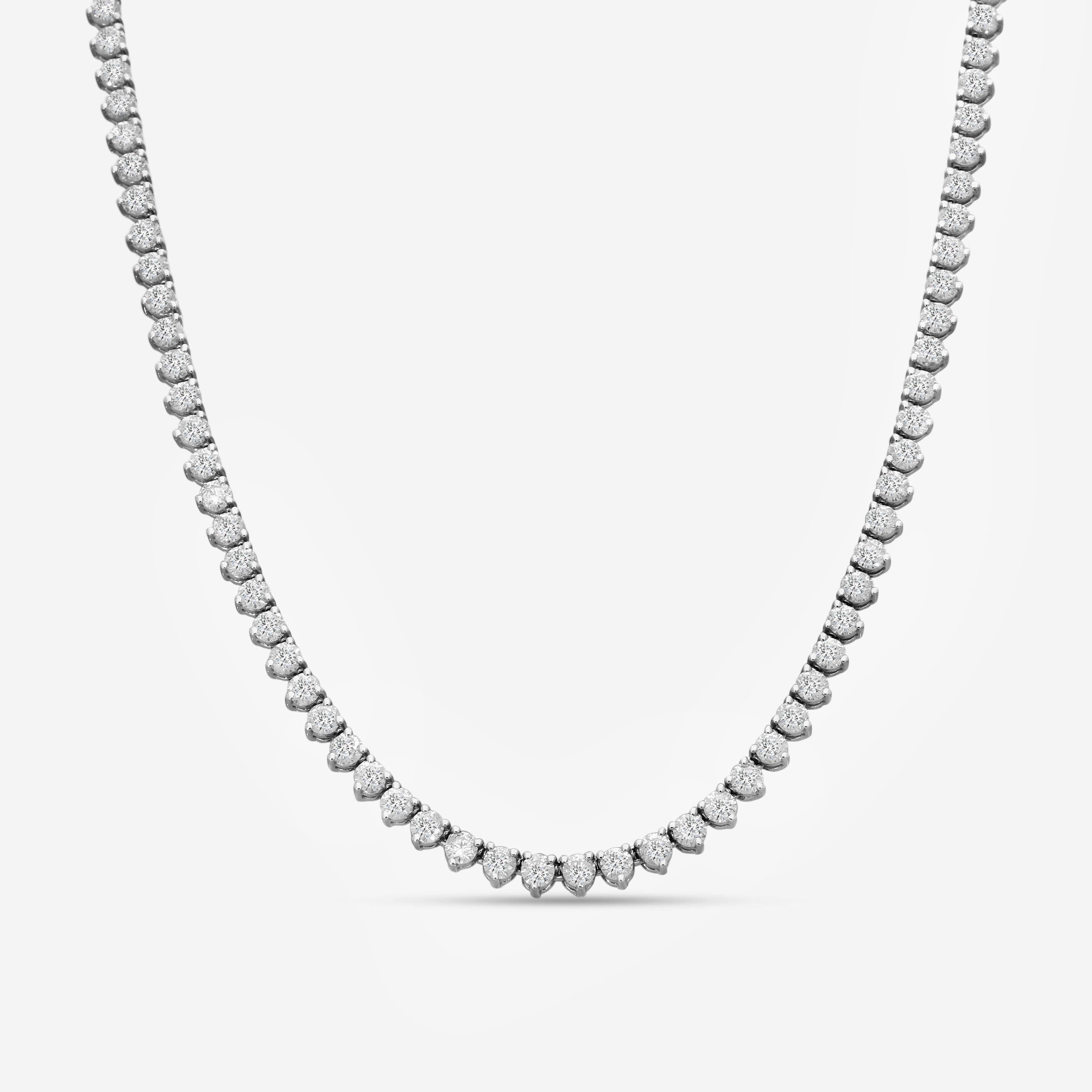 Ina Mar 14K White Gold 15.00 ctw Round Diamond Martini Tennis Necklace N1154F-FW-1500F