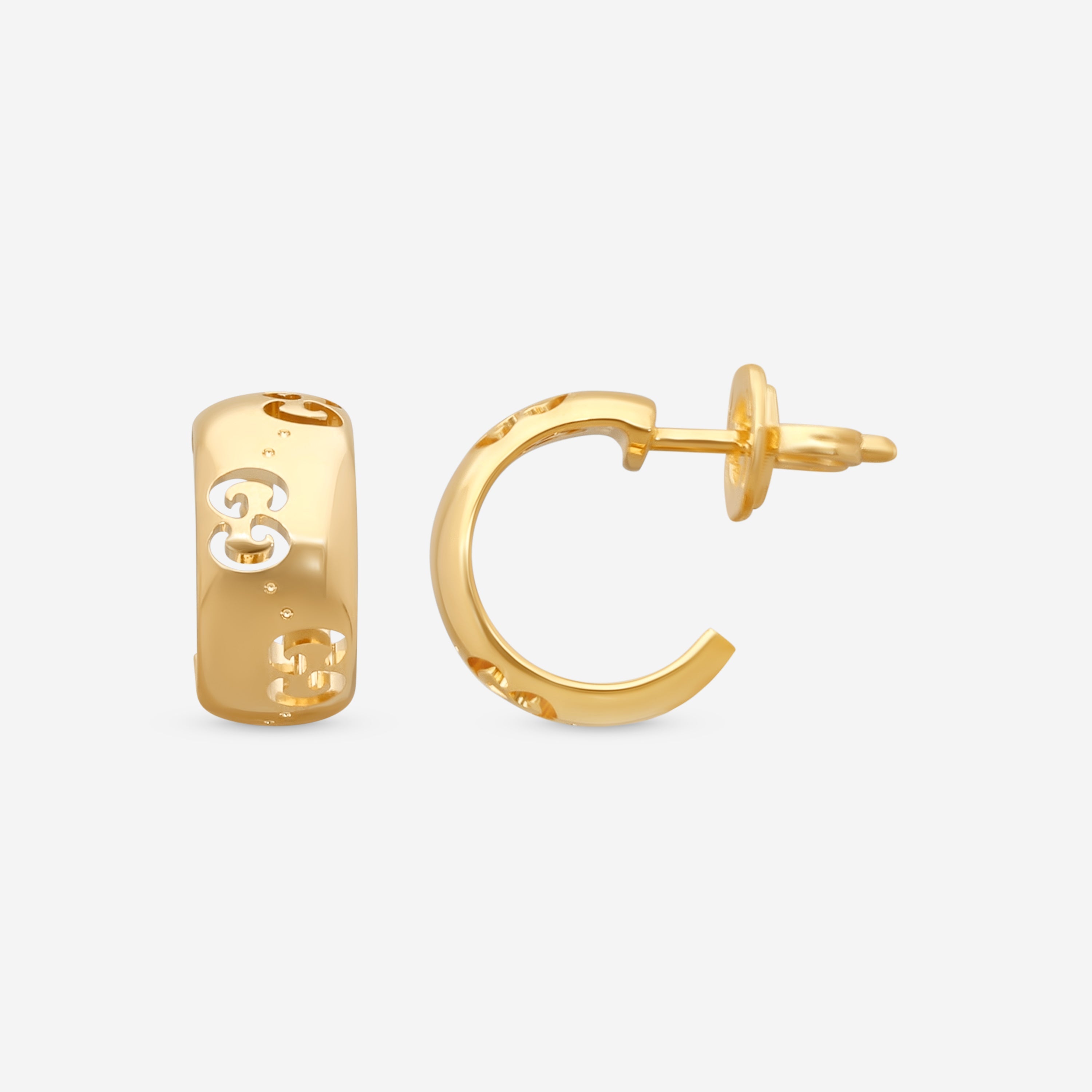 Gucci Icon 18K Yellow Gold Earrings YBD80436100100U — view 3