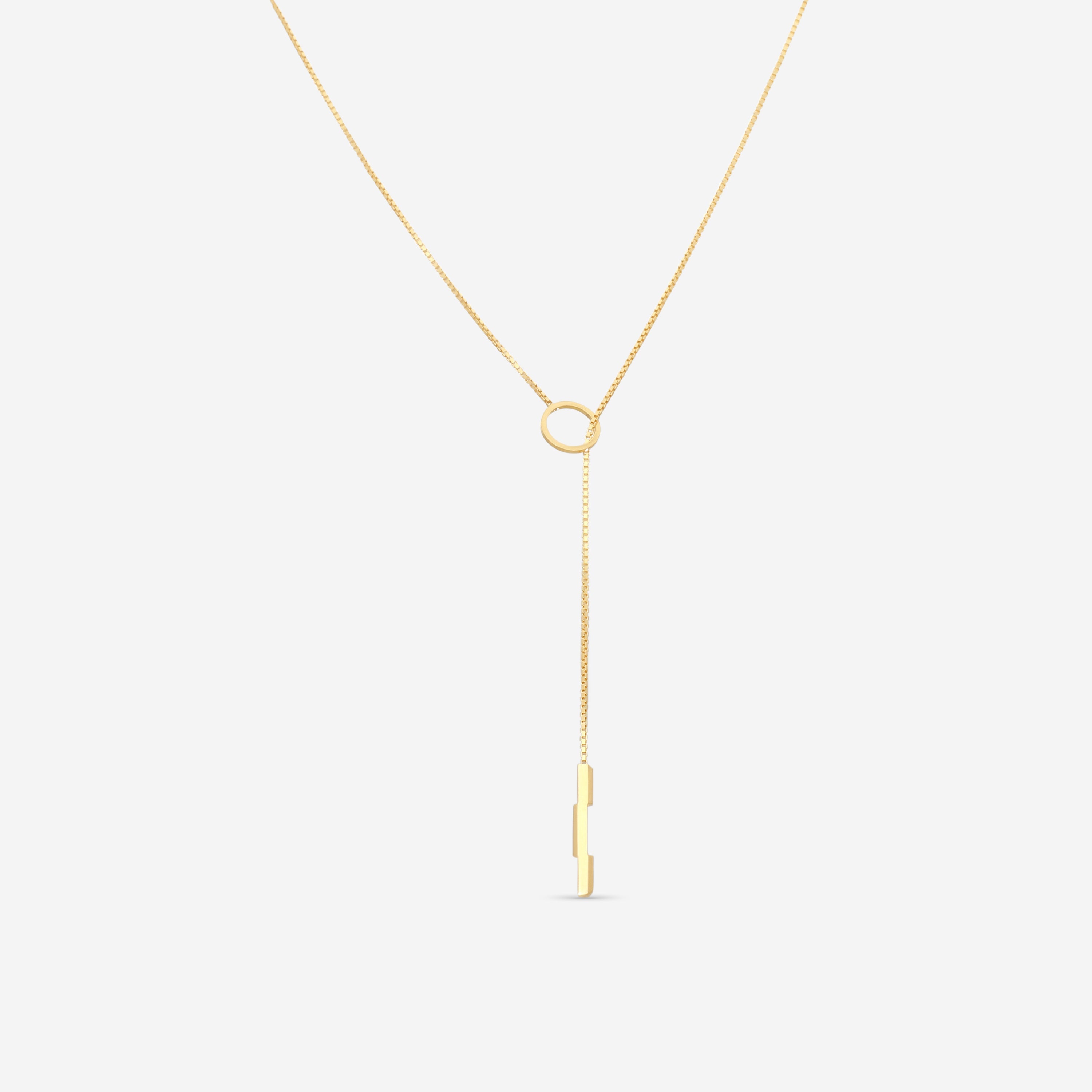 Gucci Link to Love 18K Yellow Gold Lariat Necklace YBB662110001