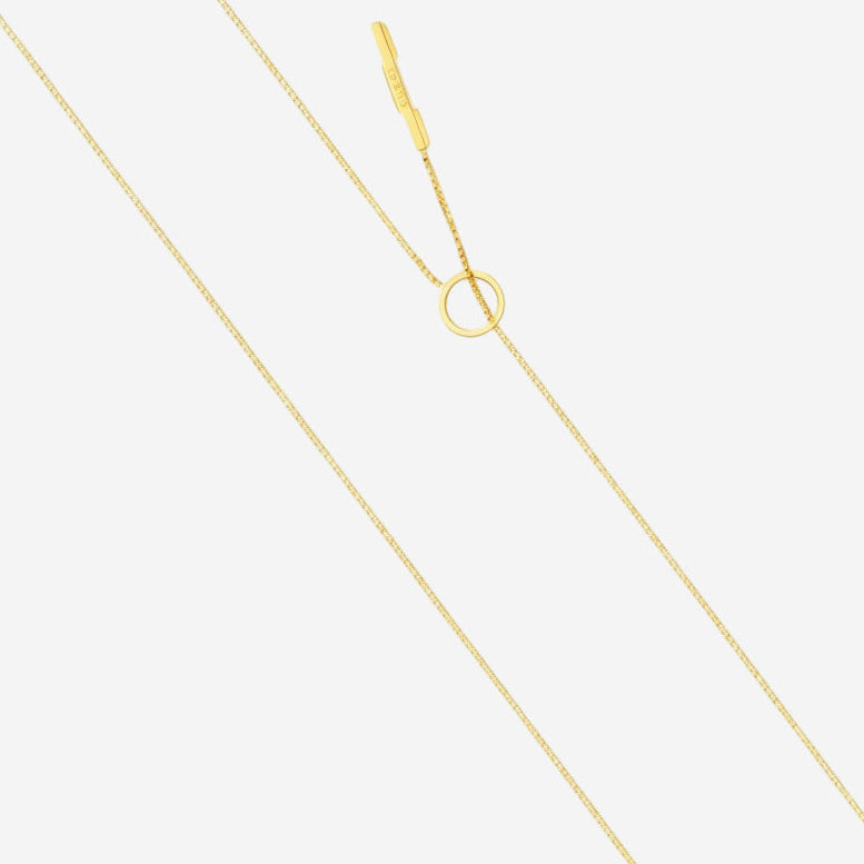 Gucci Link to Love 18K Yellow Gold Lariat Necklace YBB662110001 — view 3