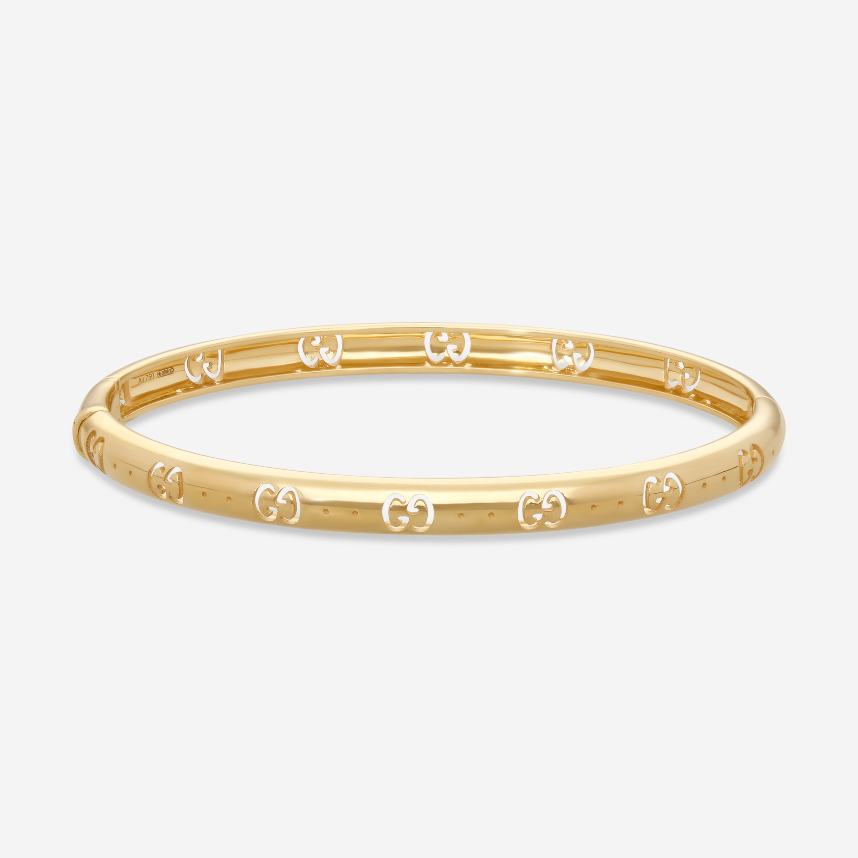 Gucci Icon 18K Yellow Gold Bangle Bracelet YBA8092550010